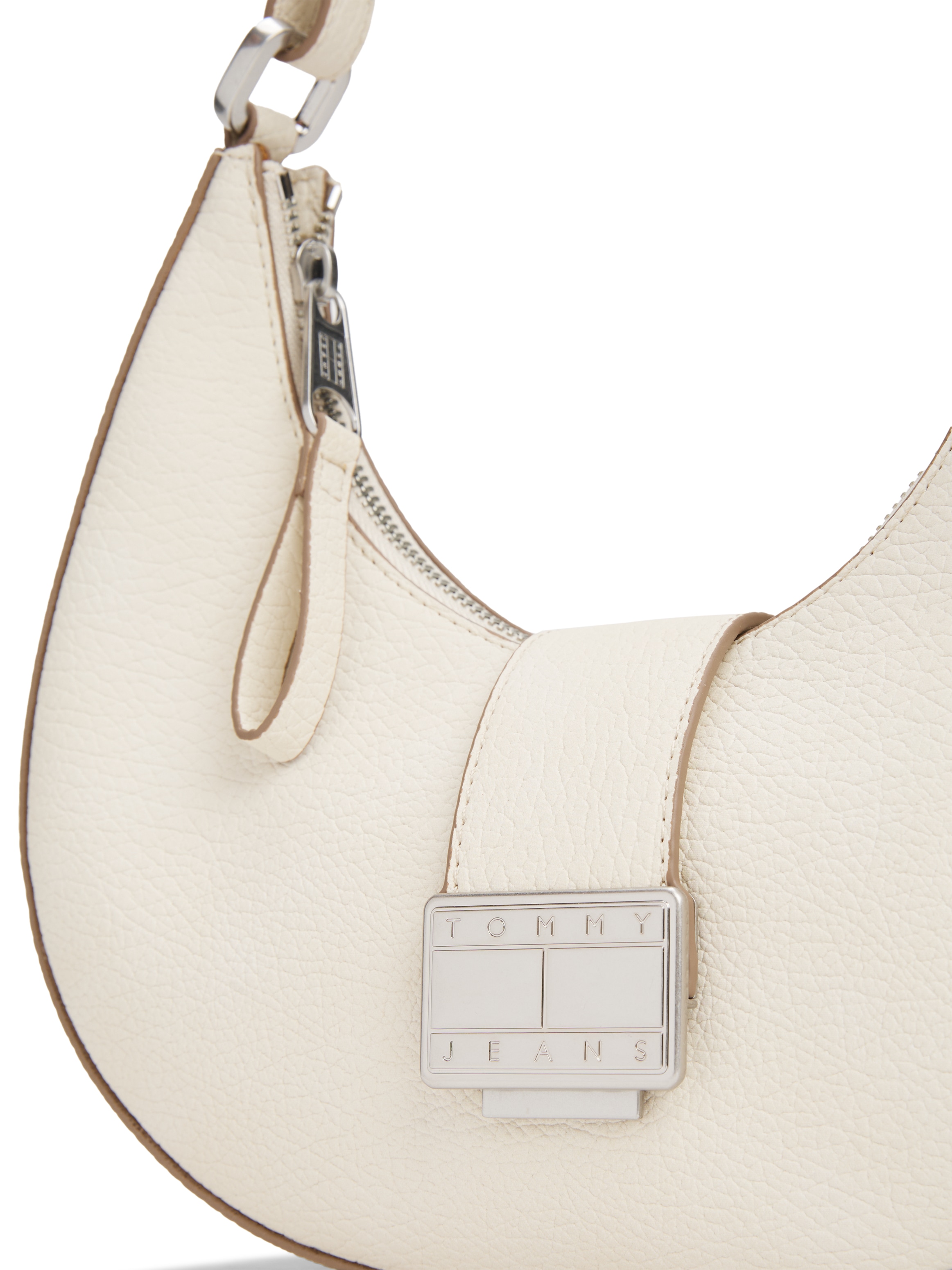 Tommy Jeans Schultertasche »TJW CRUSH SHOULDER BAG« , Damen Hobo, Umhängetasche, Tragetasche mit Logo-Schmuckelement