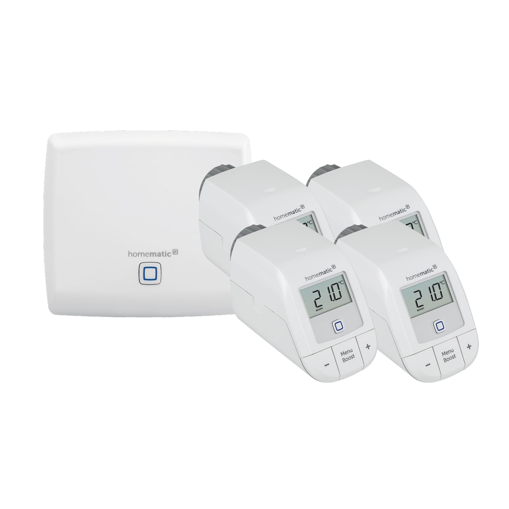 Homematic IP Heizkörperthermostat »SET: Access Point + 4St. heizkörperthermostat basic«