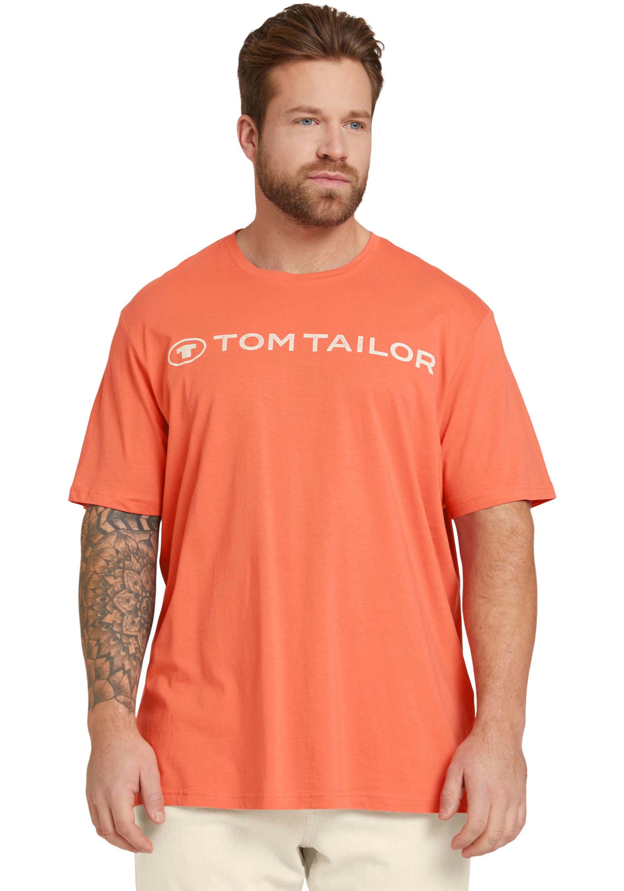 TOM TAILOR PLUS T-Shirt, mit klassischem Logoprint