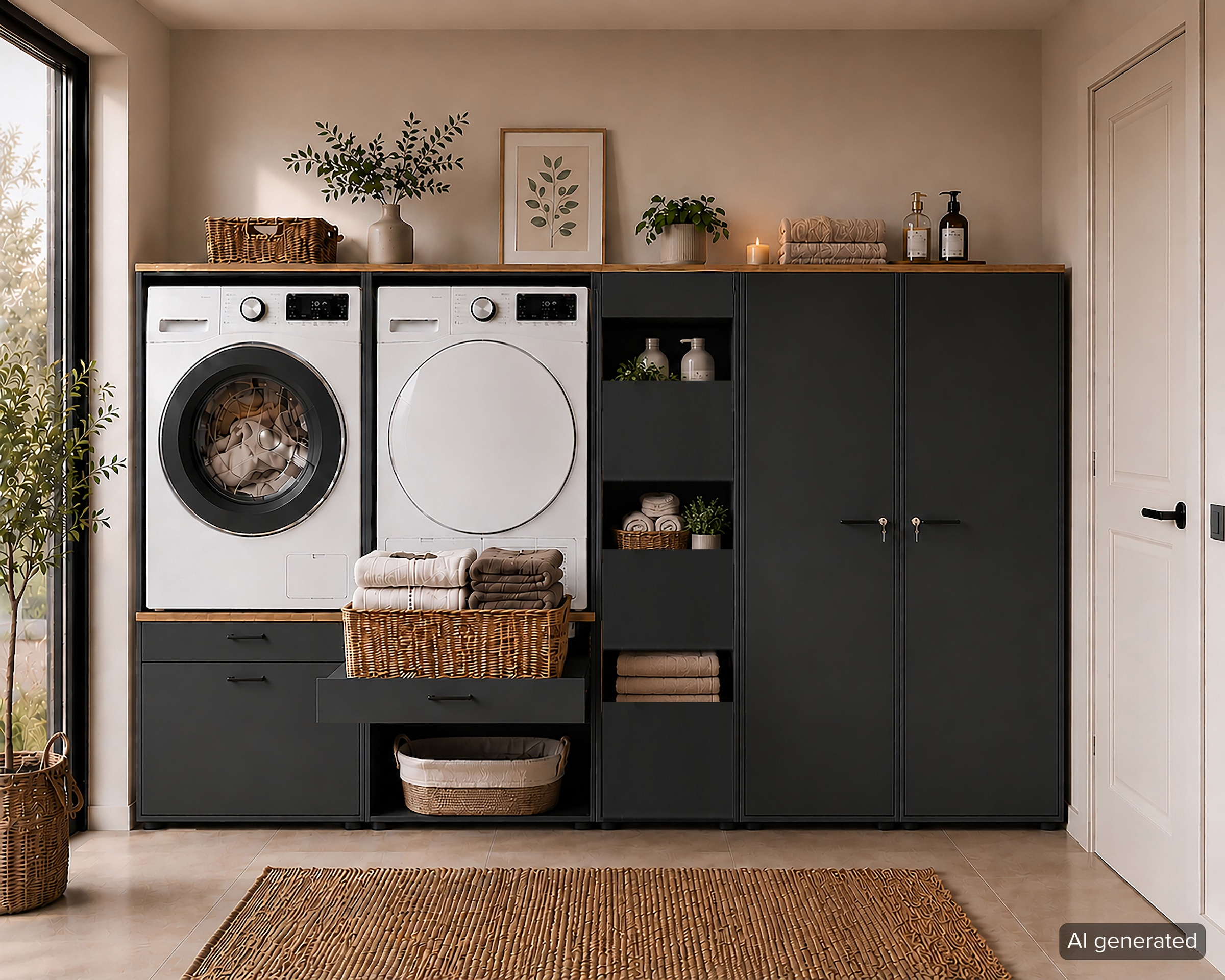 Schildmeyer Waschmaschinenumbauschrank »Solea, Waschmaschinenumbauschrank, Made in Germany, B: 67 cm« Solide Verarbeitung - Dieses Produkt ist in Deutschland gefertigt