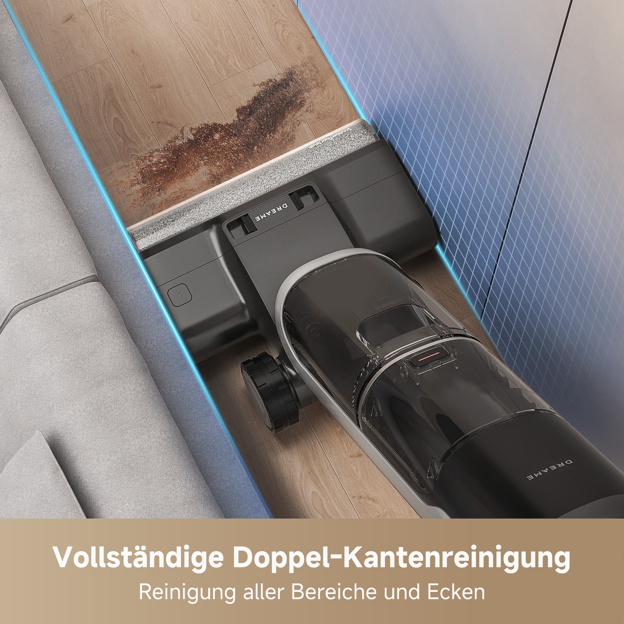 Dreame Nass-Trocken-Sauger »Dreame H14 Pro mit 18.000 Pa Saugkraft« Flexible und gründliche 180° Reinigung , schnelle Trocknung der Bürste