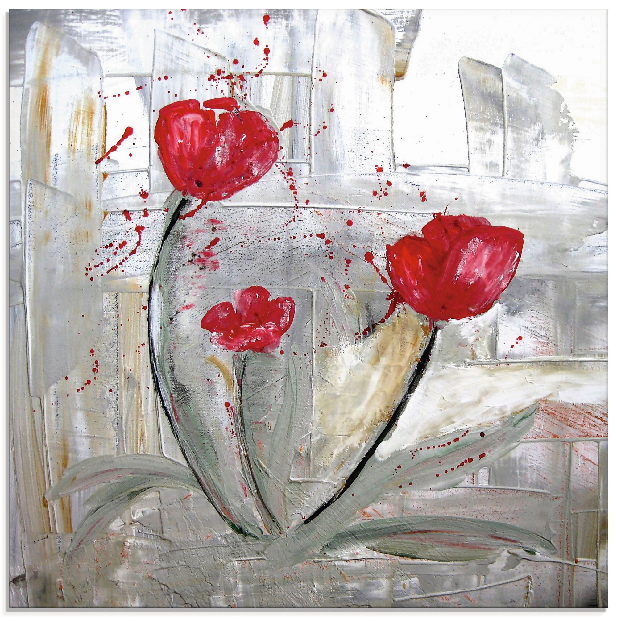 Artland Glasbild »Familie«, Muster, (1 St.)