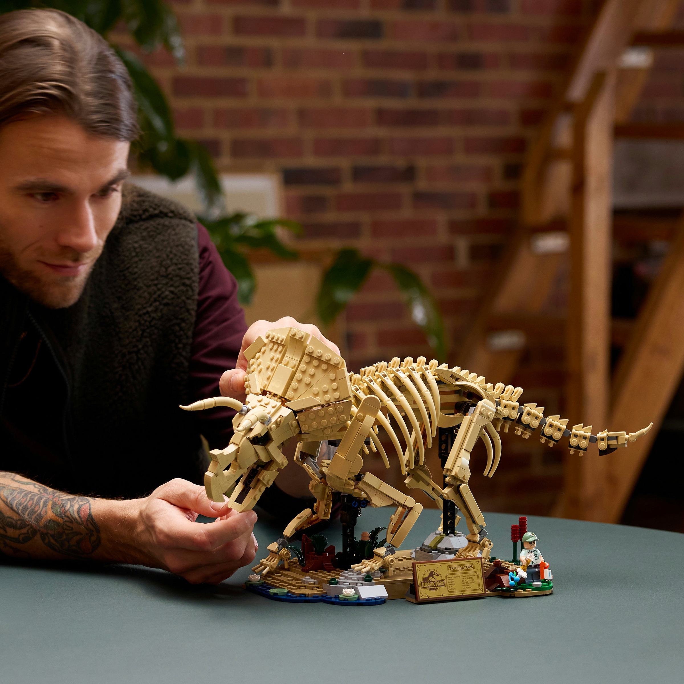 LEGO® Konstruktionsspielsteine »Dinosaurier-Fossilien: Triceratops (77985), LEGO Jurassic World« Made in Europe