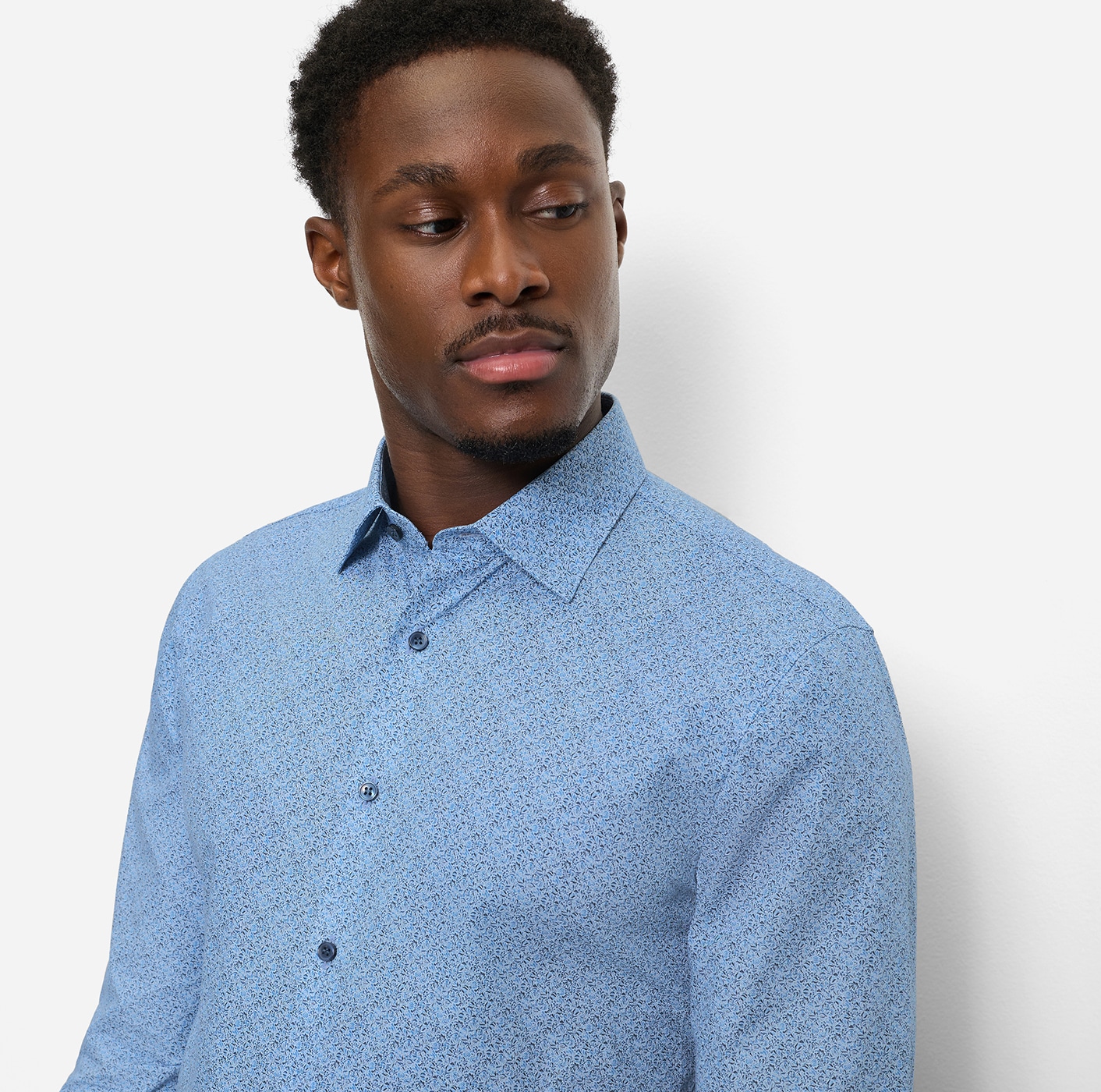 OLYMP Langarmhemd »No 6 six« super slim, Kentkragen, Businesshemd