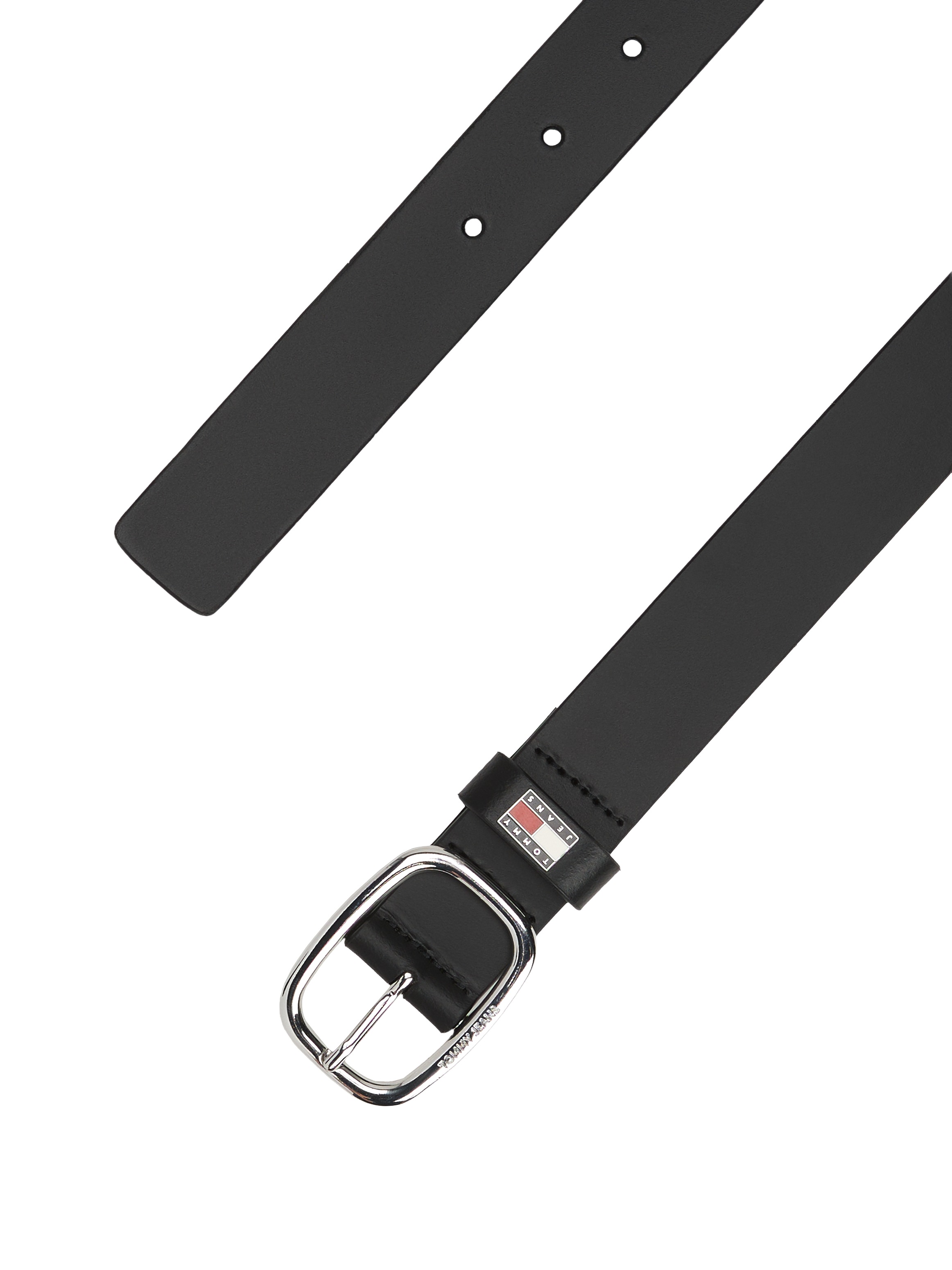 Tommy Jeans Ledergürtel »TJW OVAL 3.0 cm breit« Ovale Einfachdornschließe und Logo am Verschluss