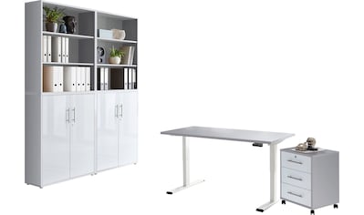 BMG Möbel Büromöbel-Set »Tabor«, (Set, 6 St.), mit elektrisch höhenverstellbarem... kaufen