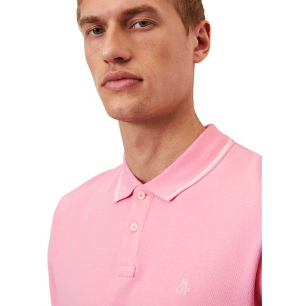 Marc O'Polo Poloshirt »Polo shirt, short sleeve, slits at side, embroidery on chest«