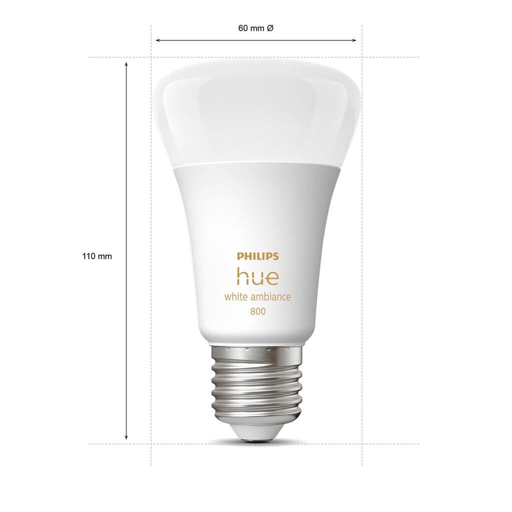 Philips Hue Smarte LED-Leuchte »White Ambiance E27 Einzelpack 800«