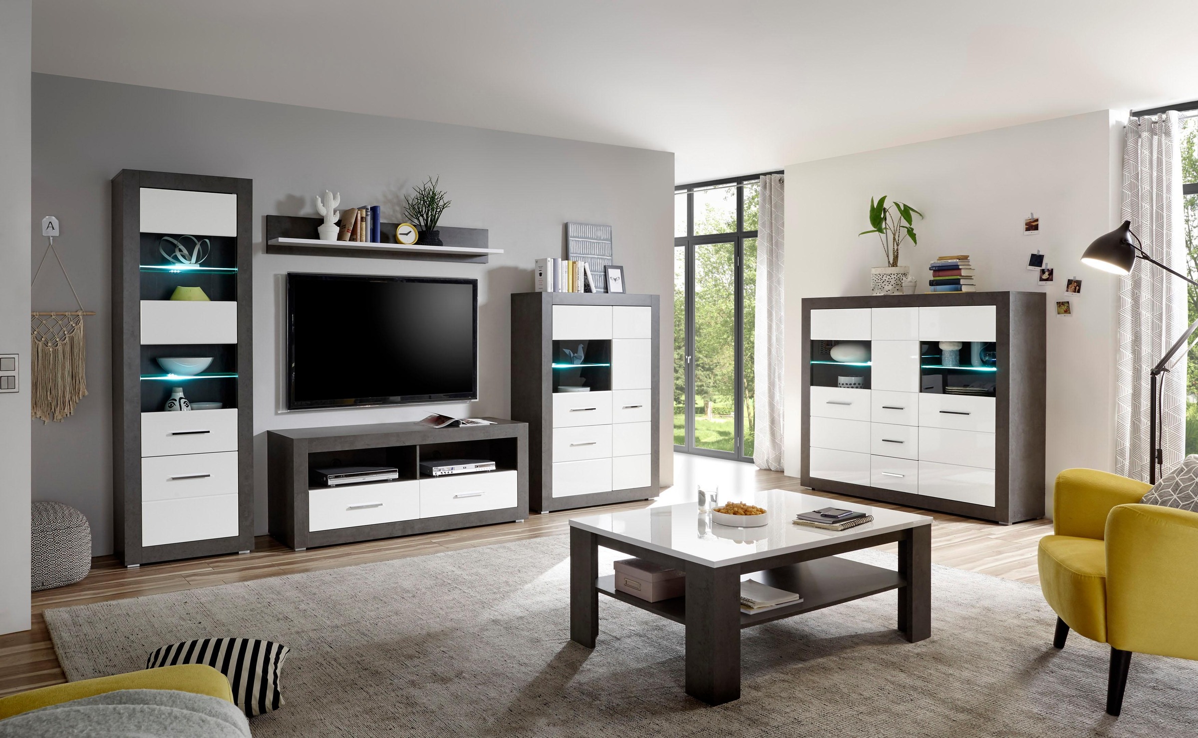 Home affaire Wohnwand »Etero« Set, 4 Stk. tlg.