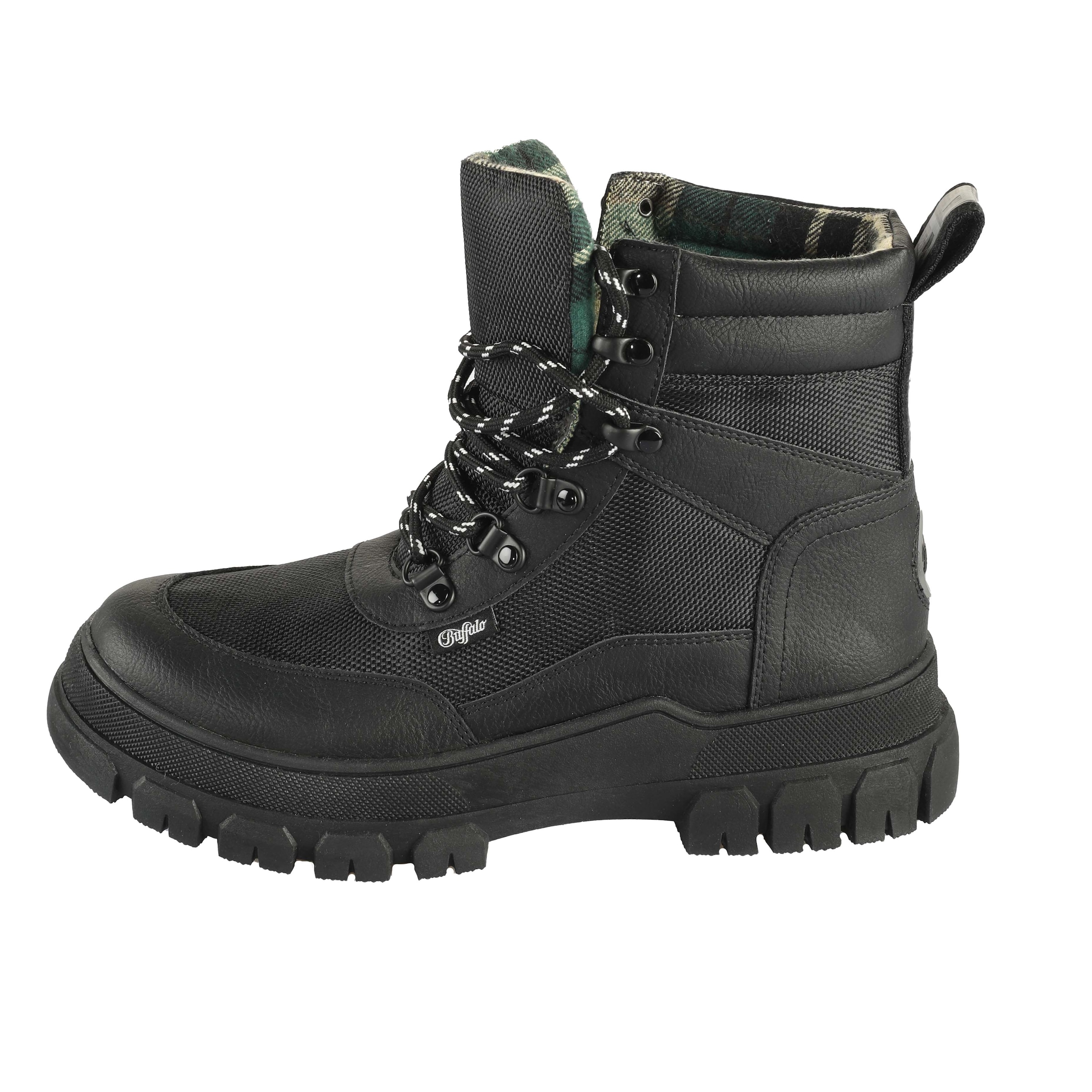 Buffalo Schnürboots »NOVA COM VEGAN«, Stiefelette, High Top Sneaker, Plateauabsatz, mit Memory Foam