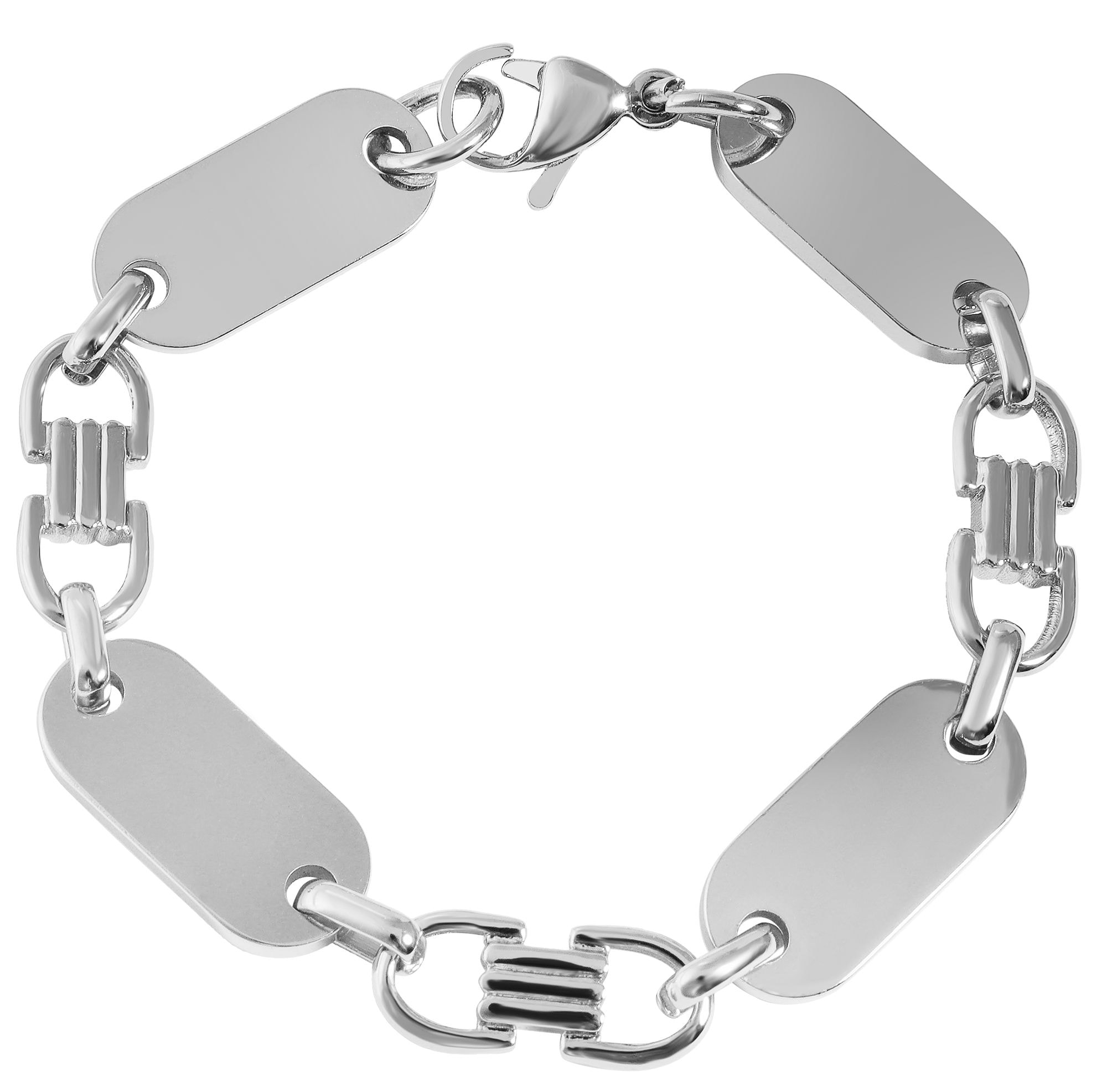 Adelia´s Armband »Unisex Armband aus Edelstahl 21 cm«