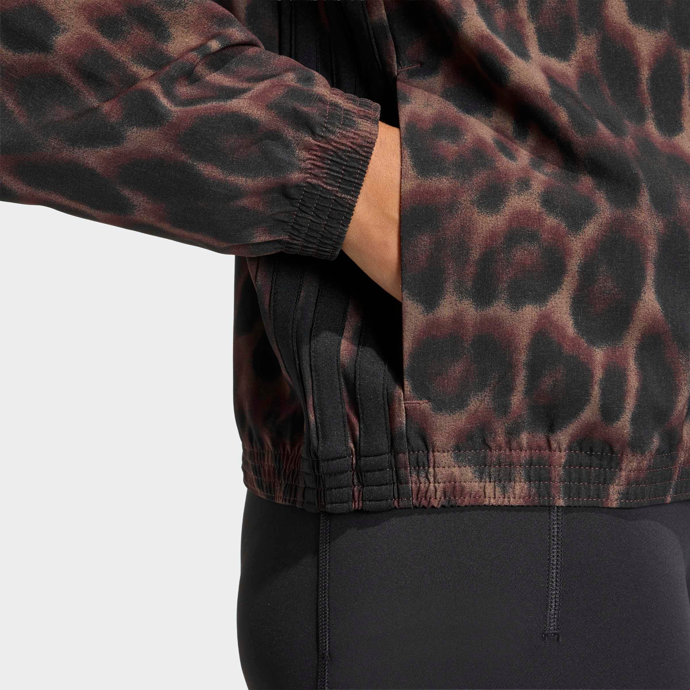 adidas Performance Rollkragenpullover »WORKOUT ESSENTIALS LEOPARD, GEWEBTES MATERIAL«