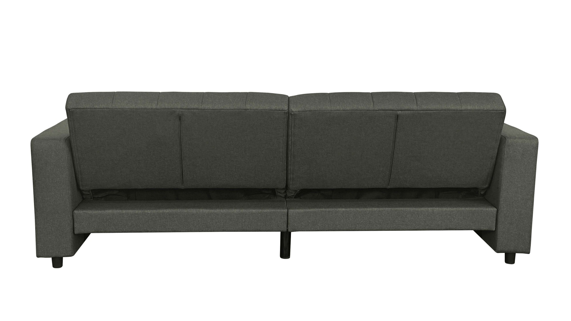 Dorel Home 3-Sitzer »Allie II Schlafsofa 225 cm«, Bett-Funktion (108/190cm), Rückenlehne 2-teilig, mit Steppung