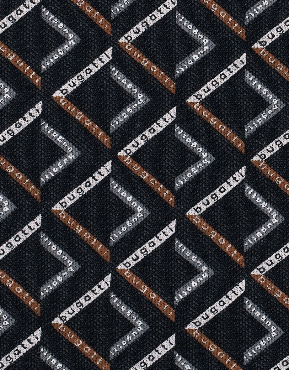 bugatti Poloshirt »Modern Fit«, mit Rauten-Muster