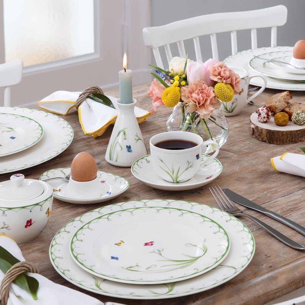Villeroy & Boch Geschirr-Set »Teller-Set Colourful Spring 8er Set bunt« Spülmaschinengeeignet, Mikrowellengeeignet