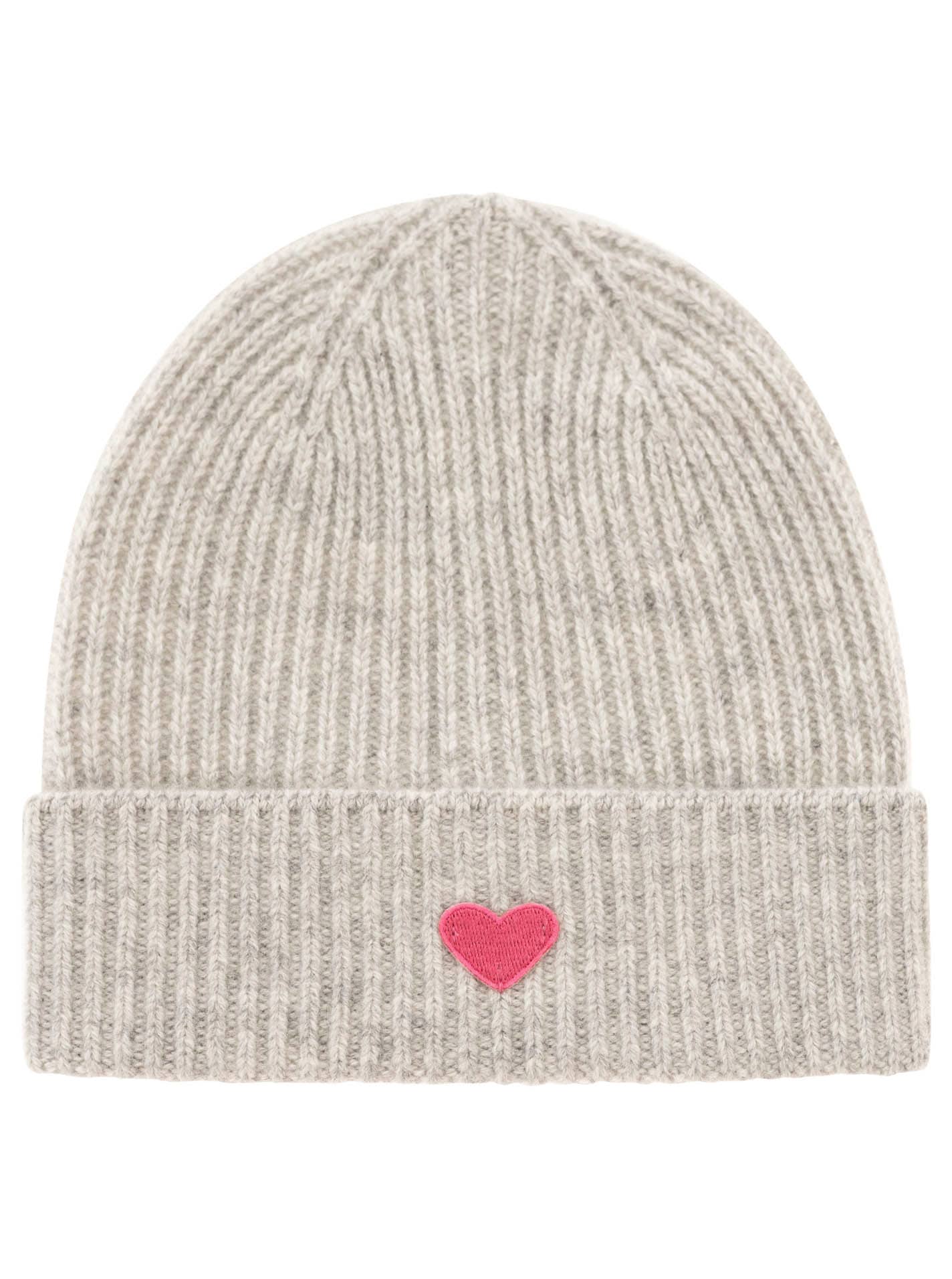 Zwillingsherz Beanie »"Heart-Patch"«, Kids-Kaschmir Mütze mit Herzpatch