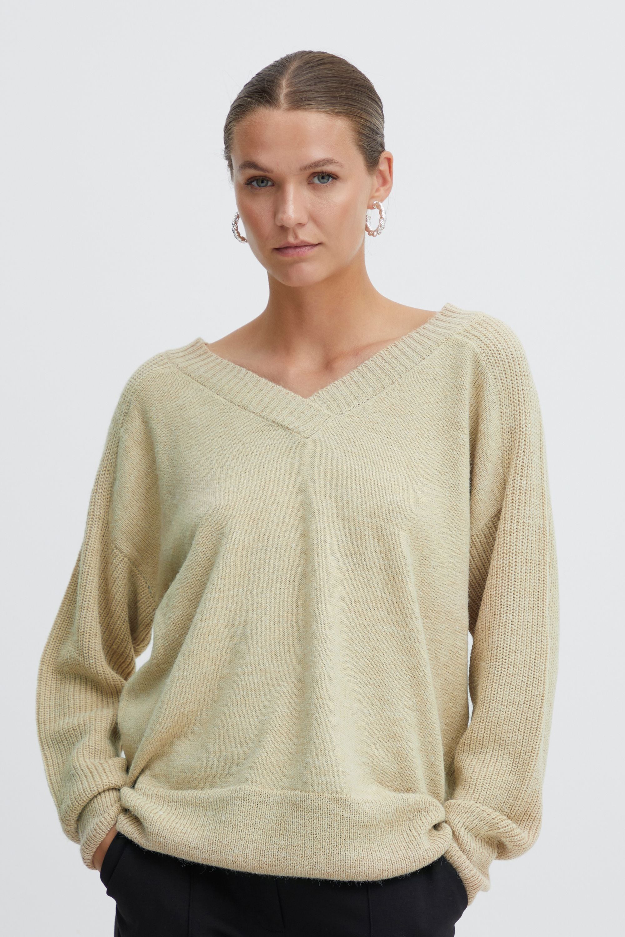 Ichi Strickfleece-Pullover »Strickpullover IHNovo«