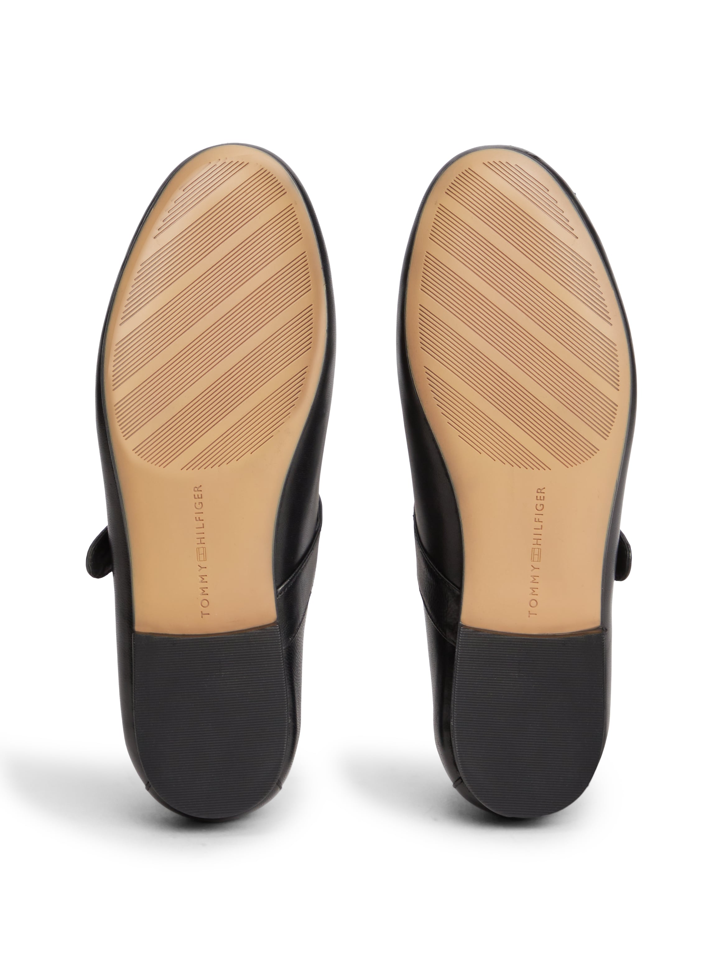 Tommy Hilfiger Riemchenballerina »TH BUCKLE LEATHER BALLERINA«  Businessschuh, mit verstellbarer Schnalle über den Rist, schmale Form.