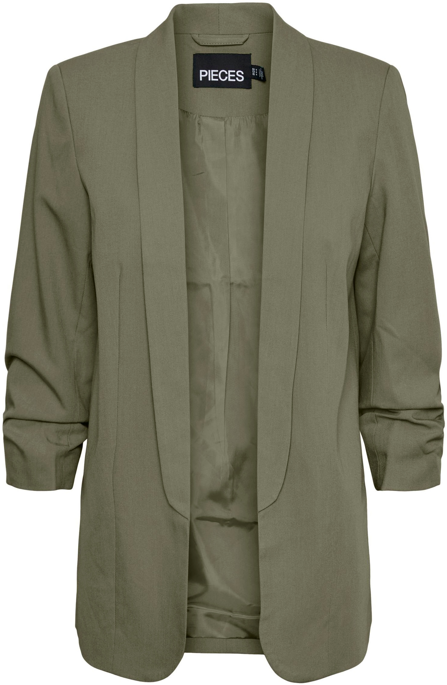 pieces Blusenblazer »PCBOSELLA 3/4 BLAZER NOOS«, mit Faltendetail am Ärmel