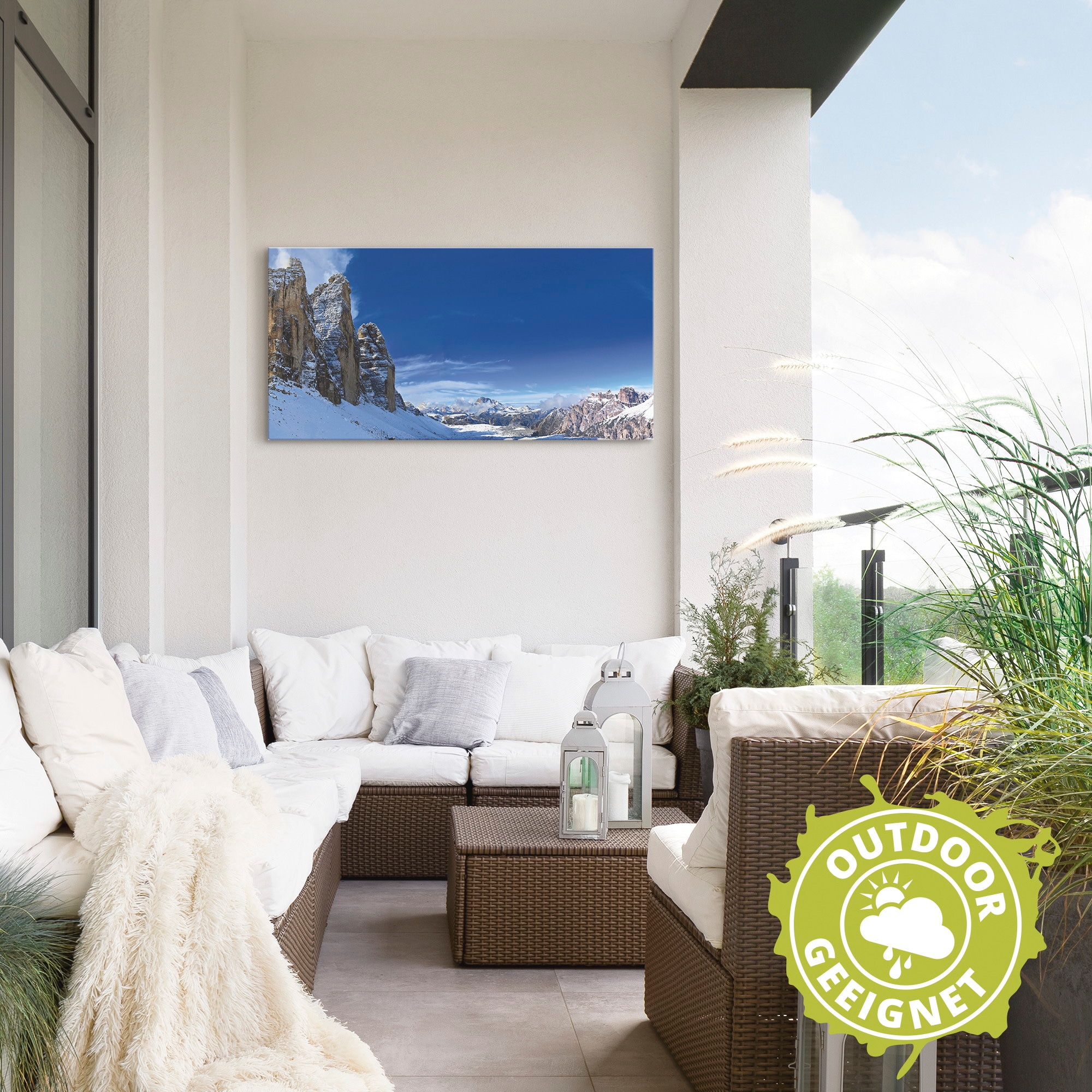 Artland Wandbild »Drei Zinnen Umrundung in den Dolomiten«, Himmel, (1 St.), als Alubild, Outdoorbild, Wandaufkleber in verschied. Größen