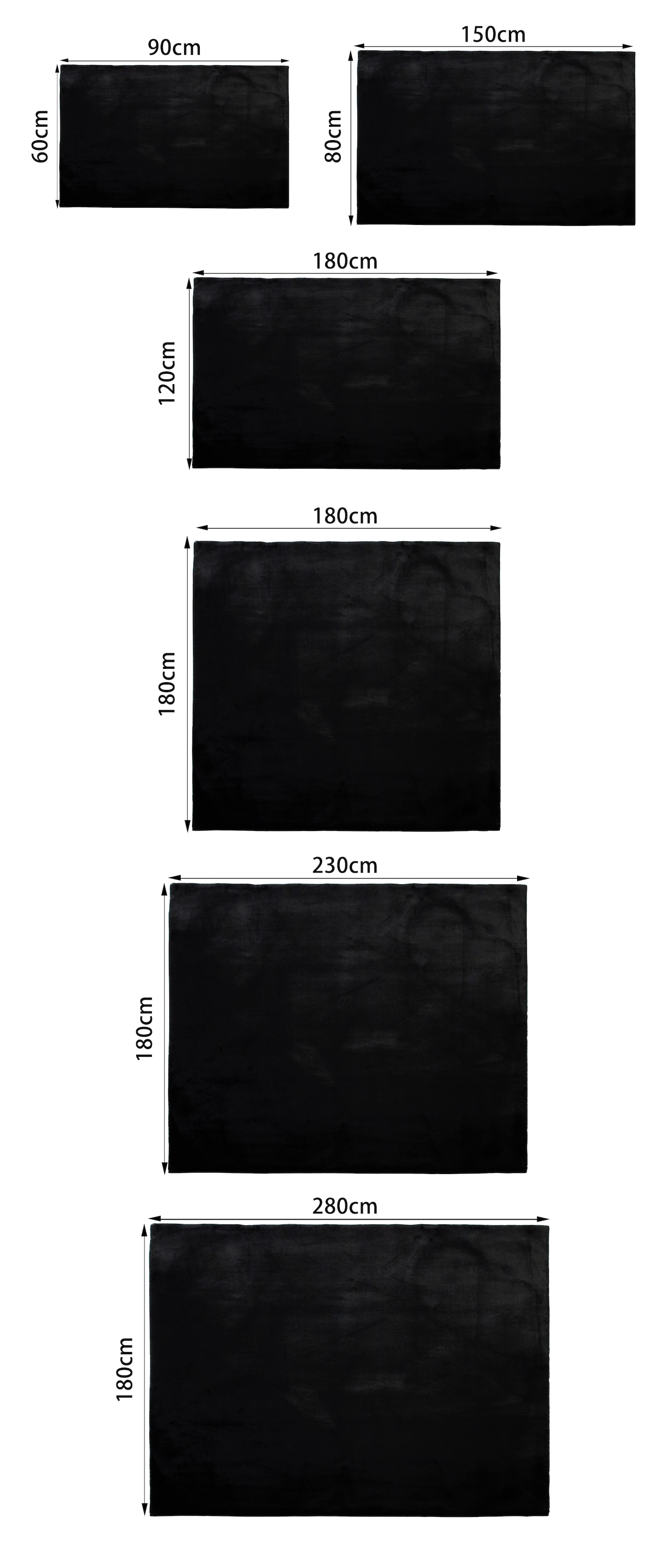 my home Fellteppich »Balu, Kunstfellteppich, Modern, Langflor Teppich« rechteckig 20 mm Höhe Kaninchenfell-Haptik, kuschelig, weich, Wohnzimmer, Schlafzimmer