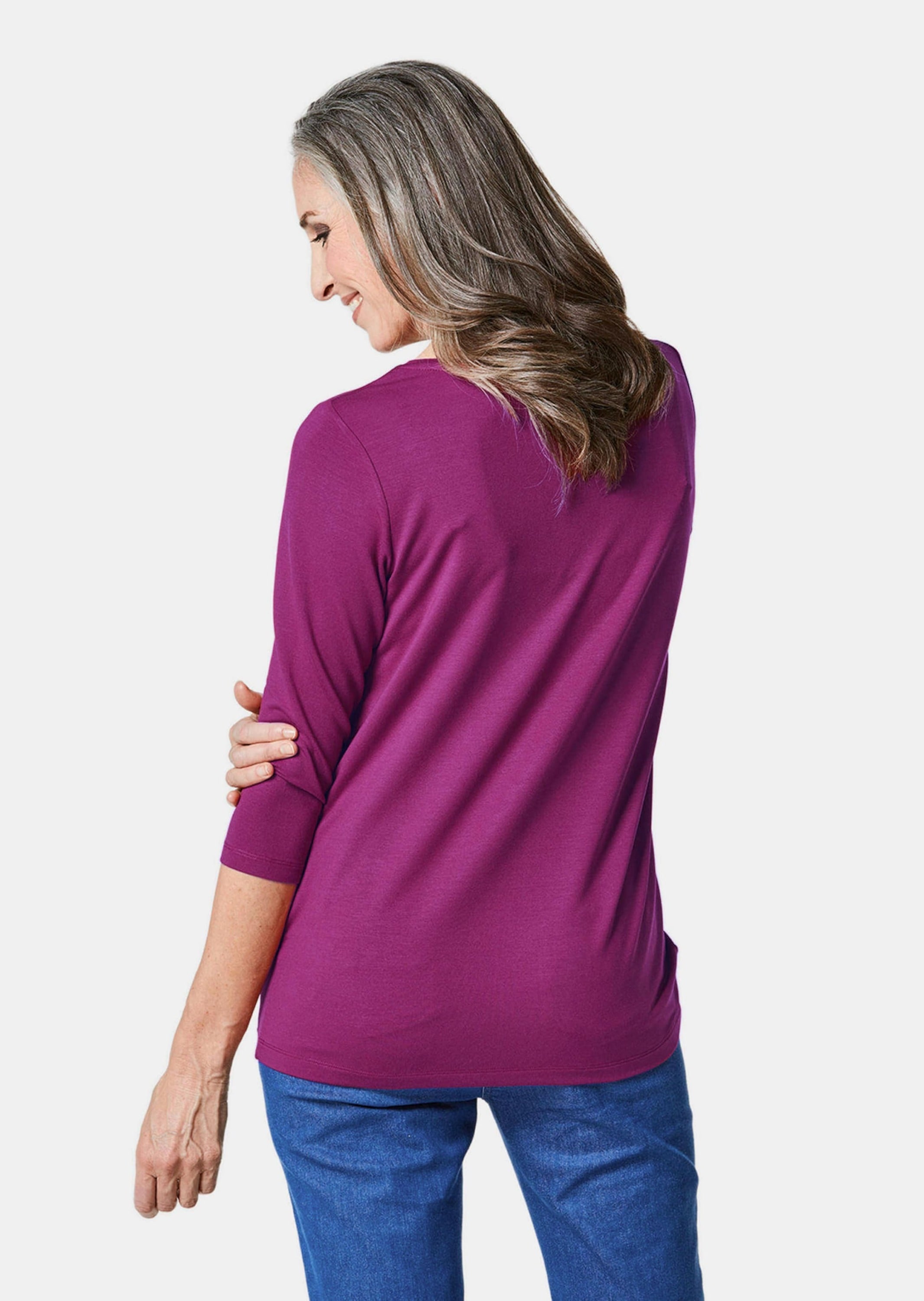 GOLDNER 3/4-Arm-Shirt »Kombifreundliches Shirt mit ¾ Arm«