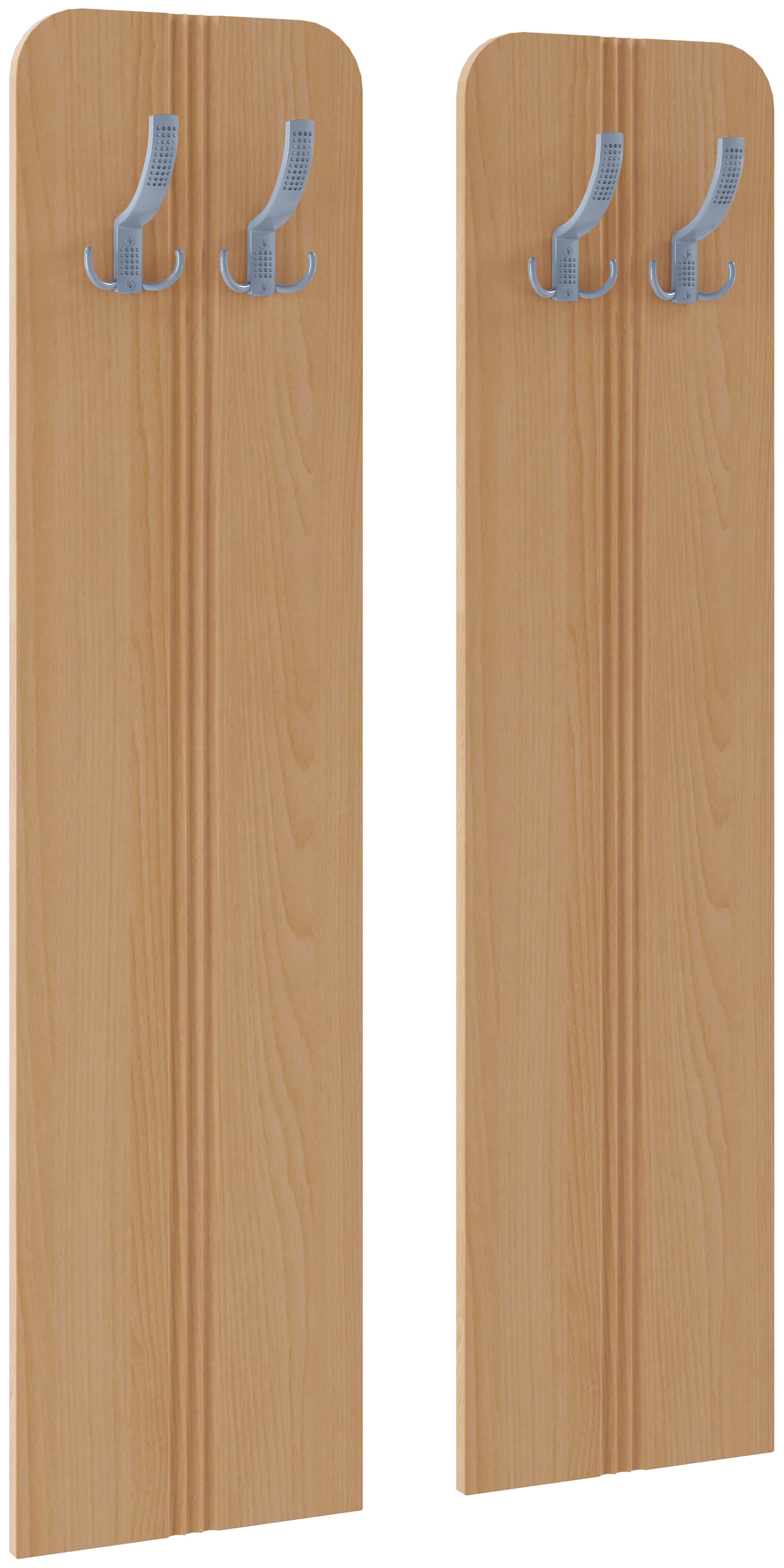 VCM Garderobe »VCM Holz Garderoben-Set | Dielenmöbel | Maße pro Paneel: H. 110 x B. 27 x T. 2 cm | je Paneel 2 Haken - Balia«, (1 St., VCM Balia)