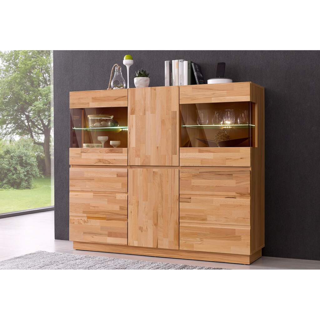 Home affaire Highboard, Breite 140 cm