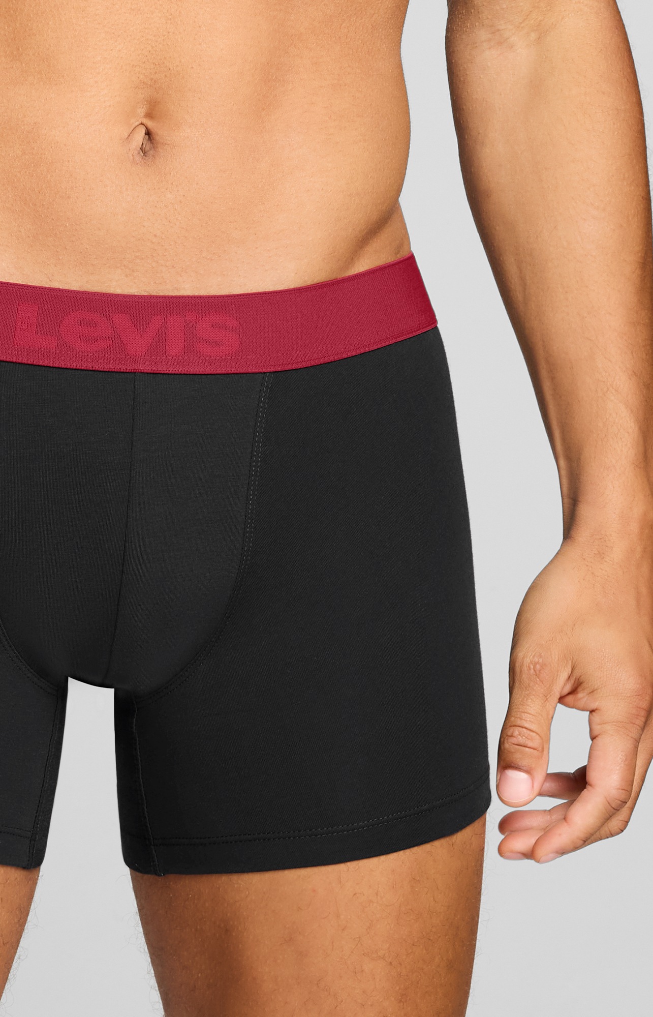 Levi's® Boxershorts »LEVIS MEN TWILL WB BOXER BRIEF 2P« 2er Pack,  ohne Eingriff, Stretchbund