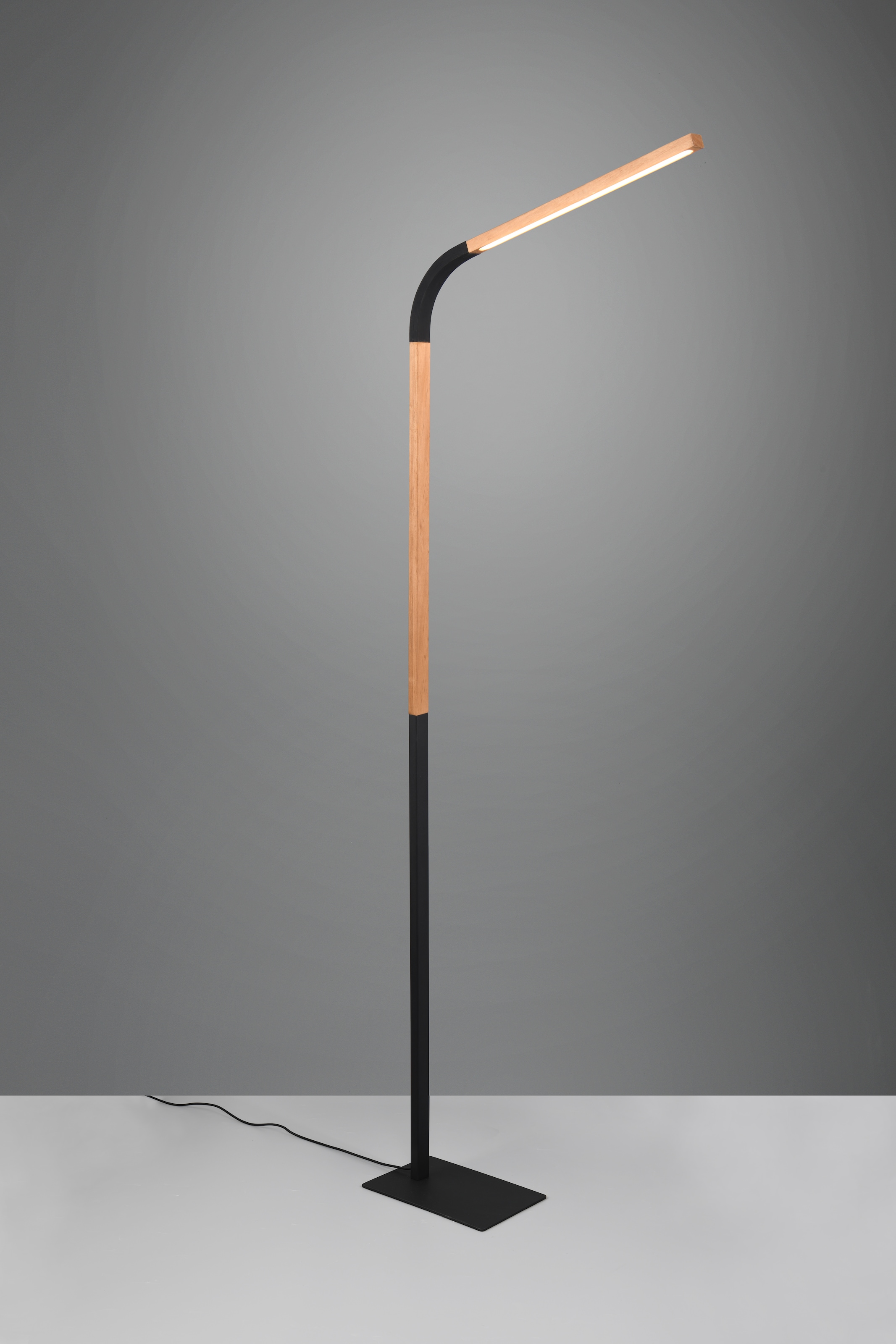 TRIO Leuchten LED Stehlampe »NORRIS, Stehleuchte mit Fußdimmer und Flexarm, Leseleuchte H. 140cm« LED-Board 1 Stk. Warmweiß 11W 1400 Lumen warmweiße LED, dimmbar per Fußschalter (3 Stufen)