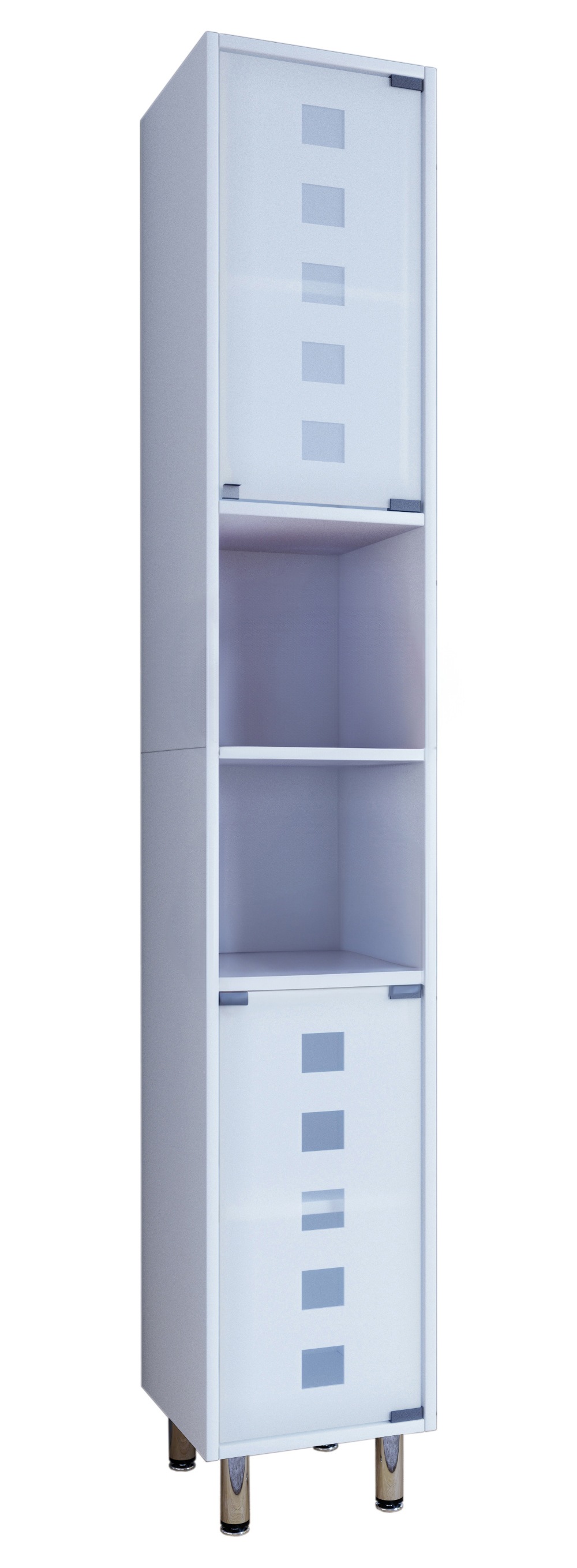 VCM Hochschrank »Holz Badmöbel Hochschrank Schrank Darola Glastür«