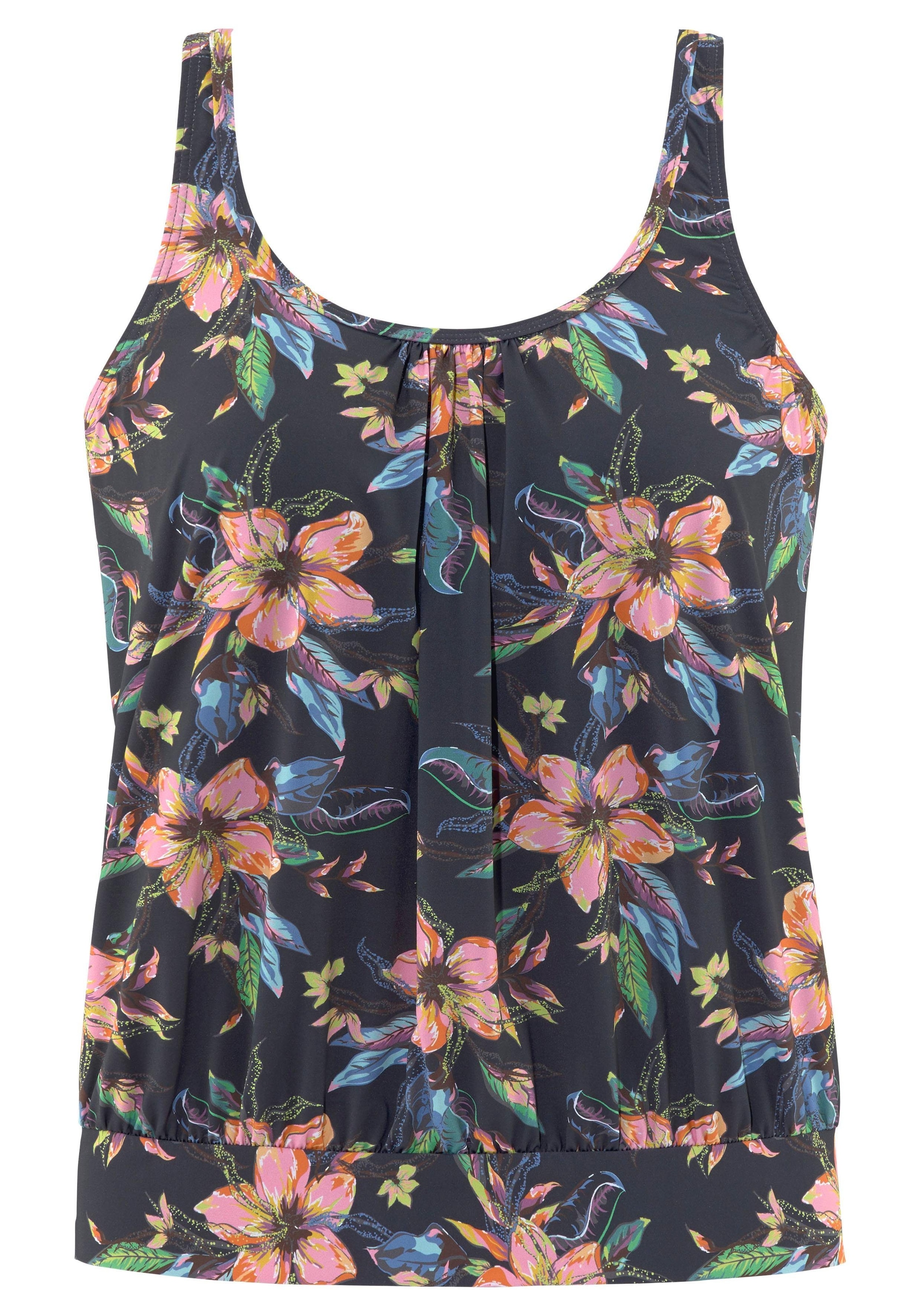 LASCANA Tankini-Top »Malia«, mit lockerem Schnit und tropischem Print