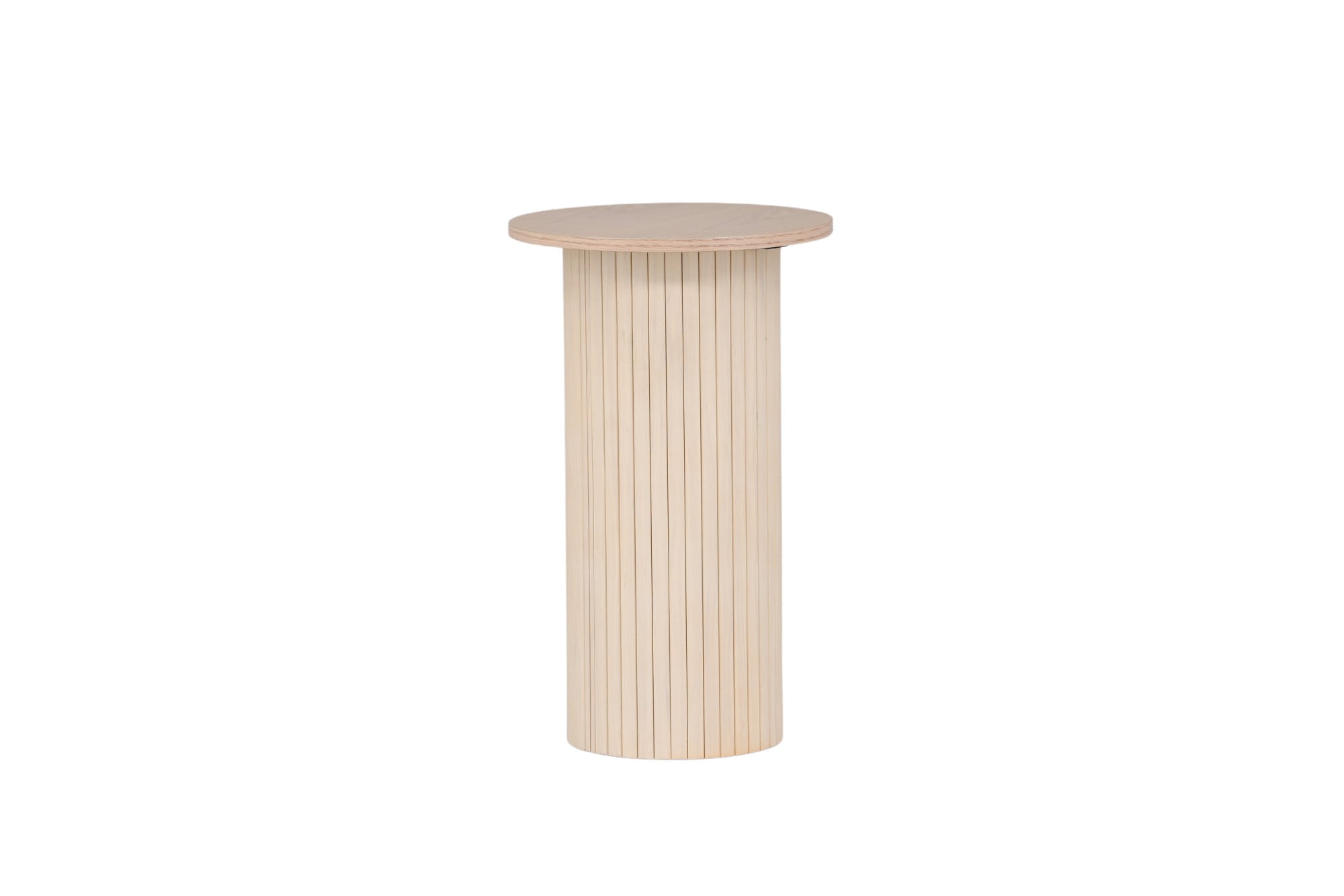 Venture Home Beistelltisch »Bianca, hoher runder Beistelltisch mit Holzfurnier-Optik, Ø 40 cm« Ablagetisch, Furnier, rund, schlank, hoch, edel