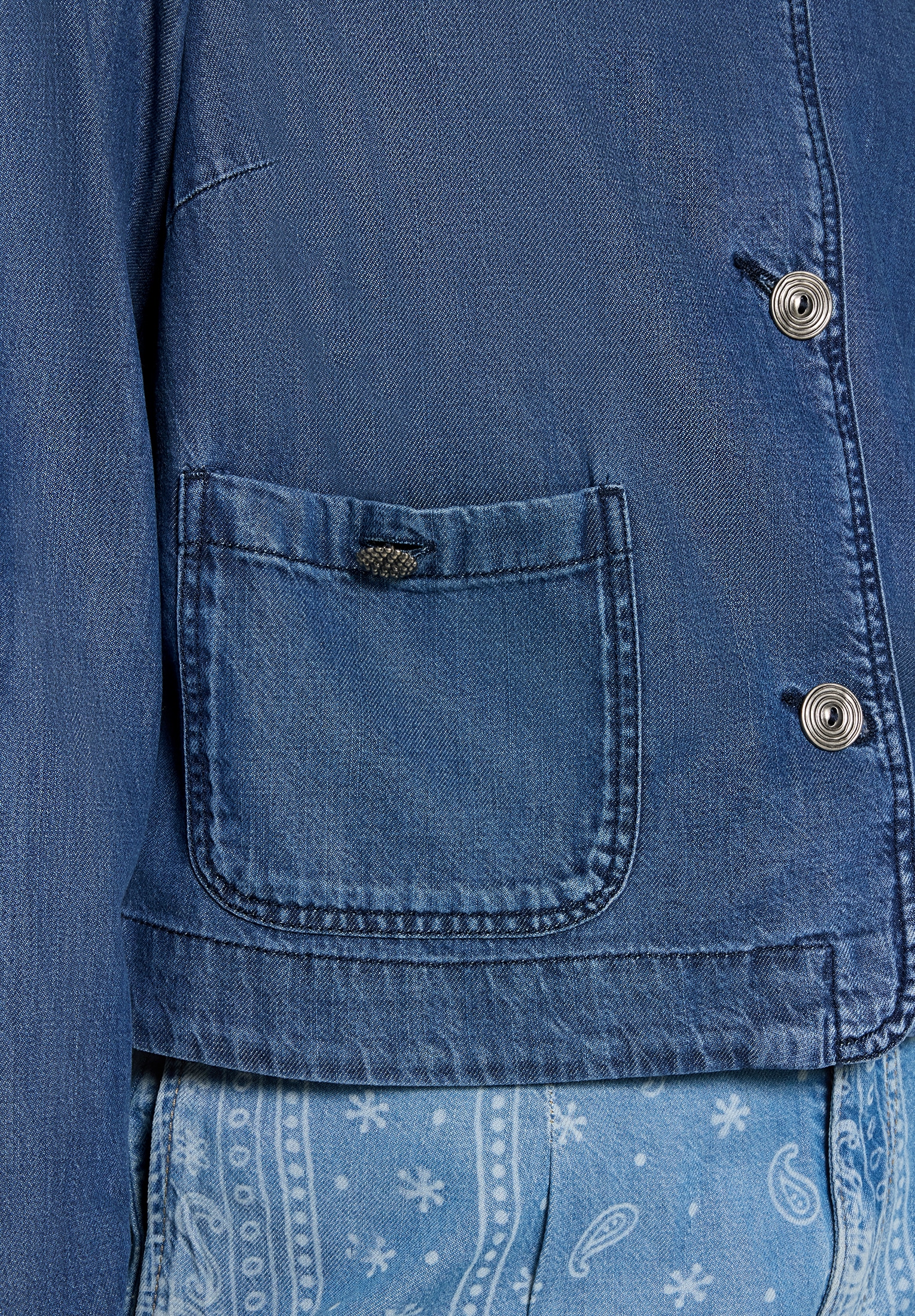 Cartoon Jeansblazer »Jeansjacke mit aufgesetzten Taschen«