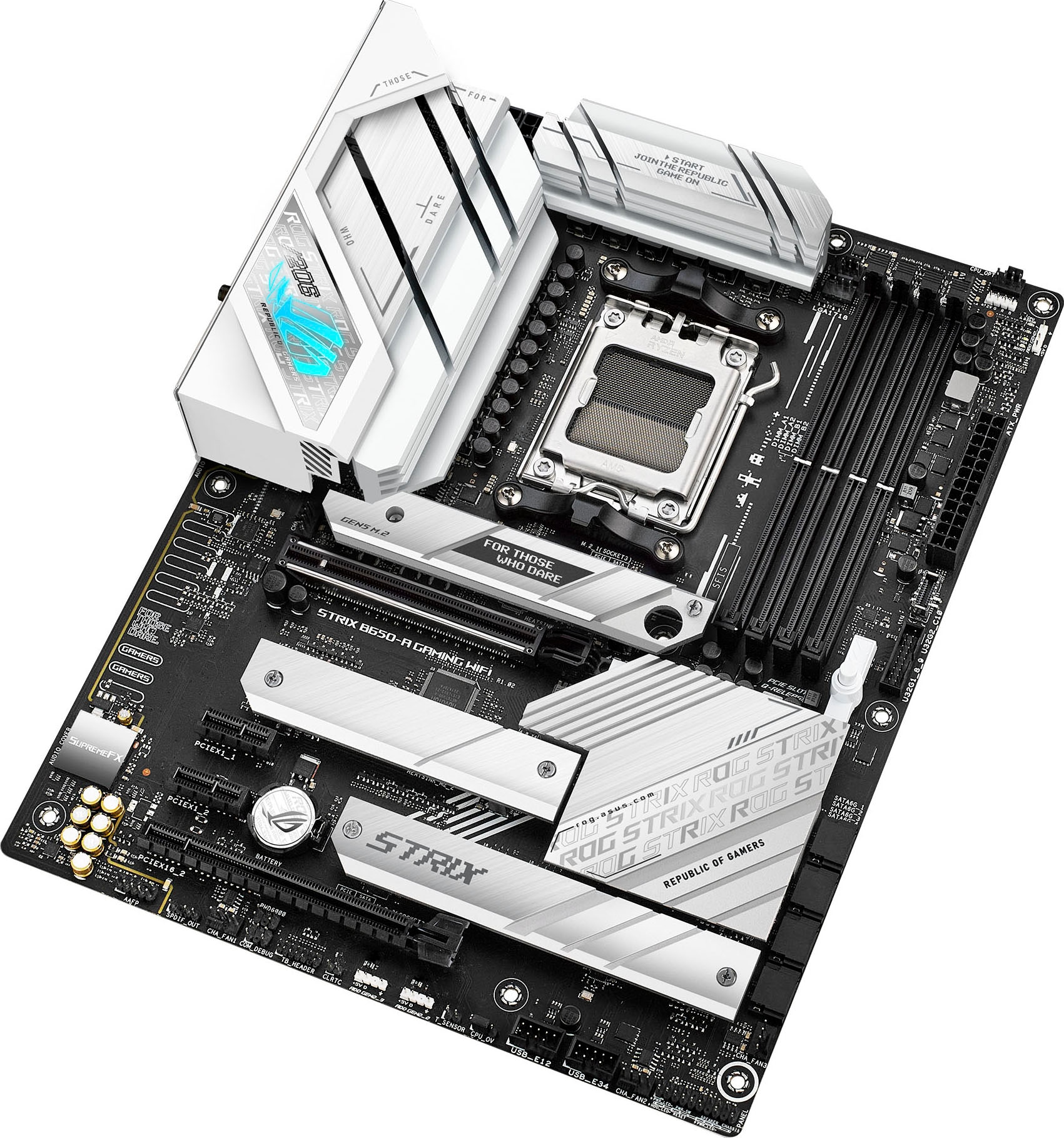 Asus Mainboard »ROG STRIX B650-A GAMING WIFI«, Ryzen 7000, DDR5 Speicher, 12+2 Power Stages, USB 3.2 Gen 2x2 Typ-C