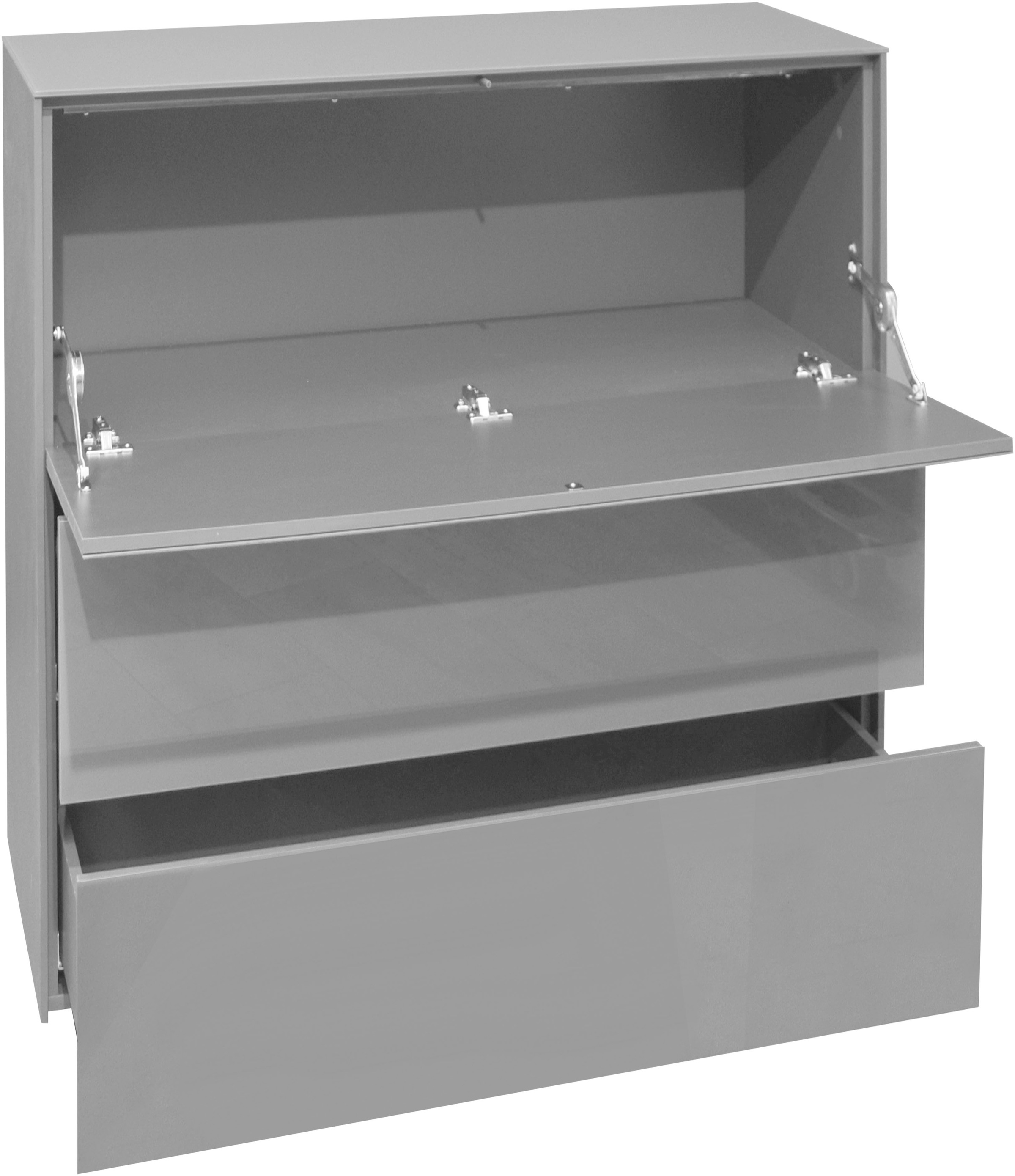 Mäusbacher Kommode »Imola TOPSELLER!«, Mäusbacher Kommode mit Glasfront und Glasoberplatte