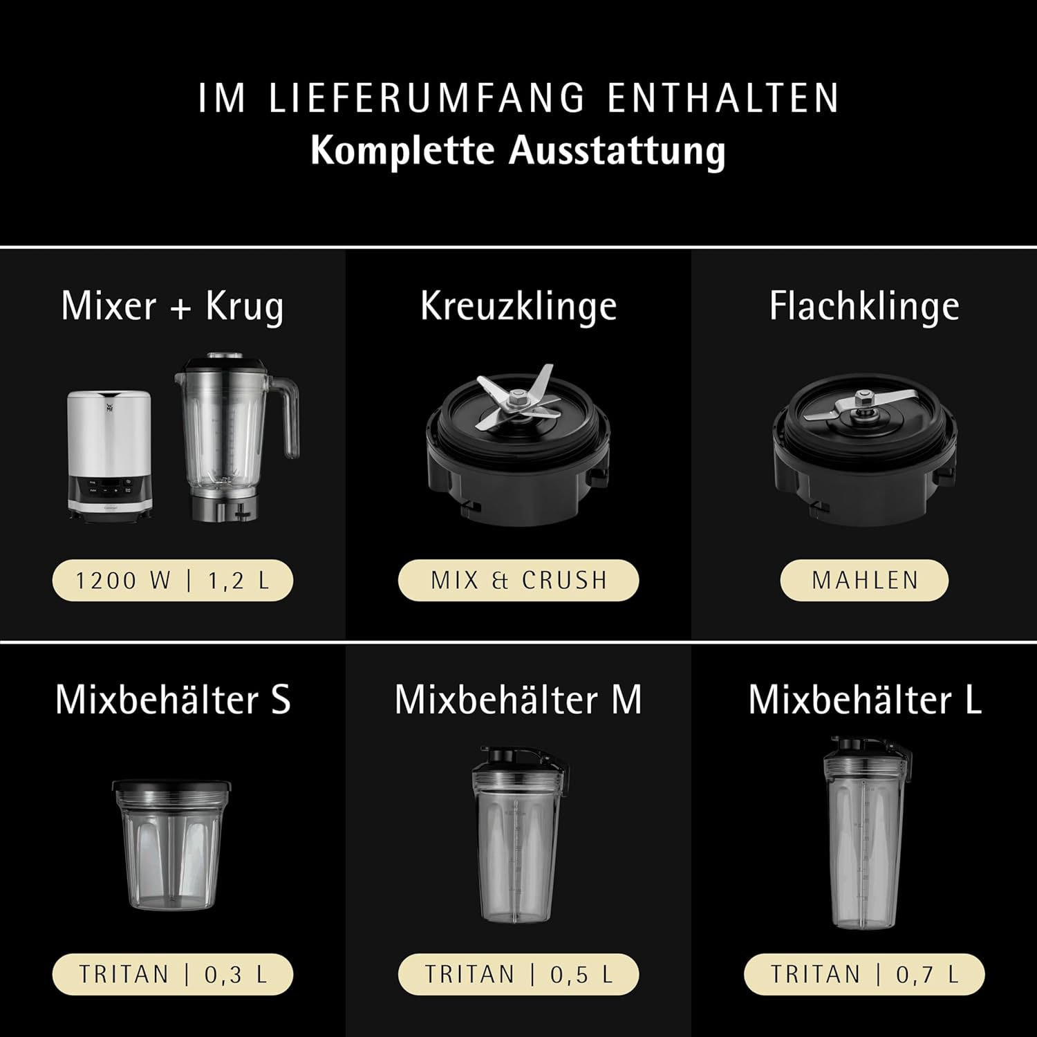 WMF Standmixer »KULT Pro Multifunktionsmixer« 1200 W