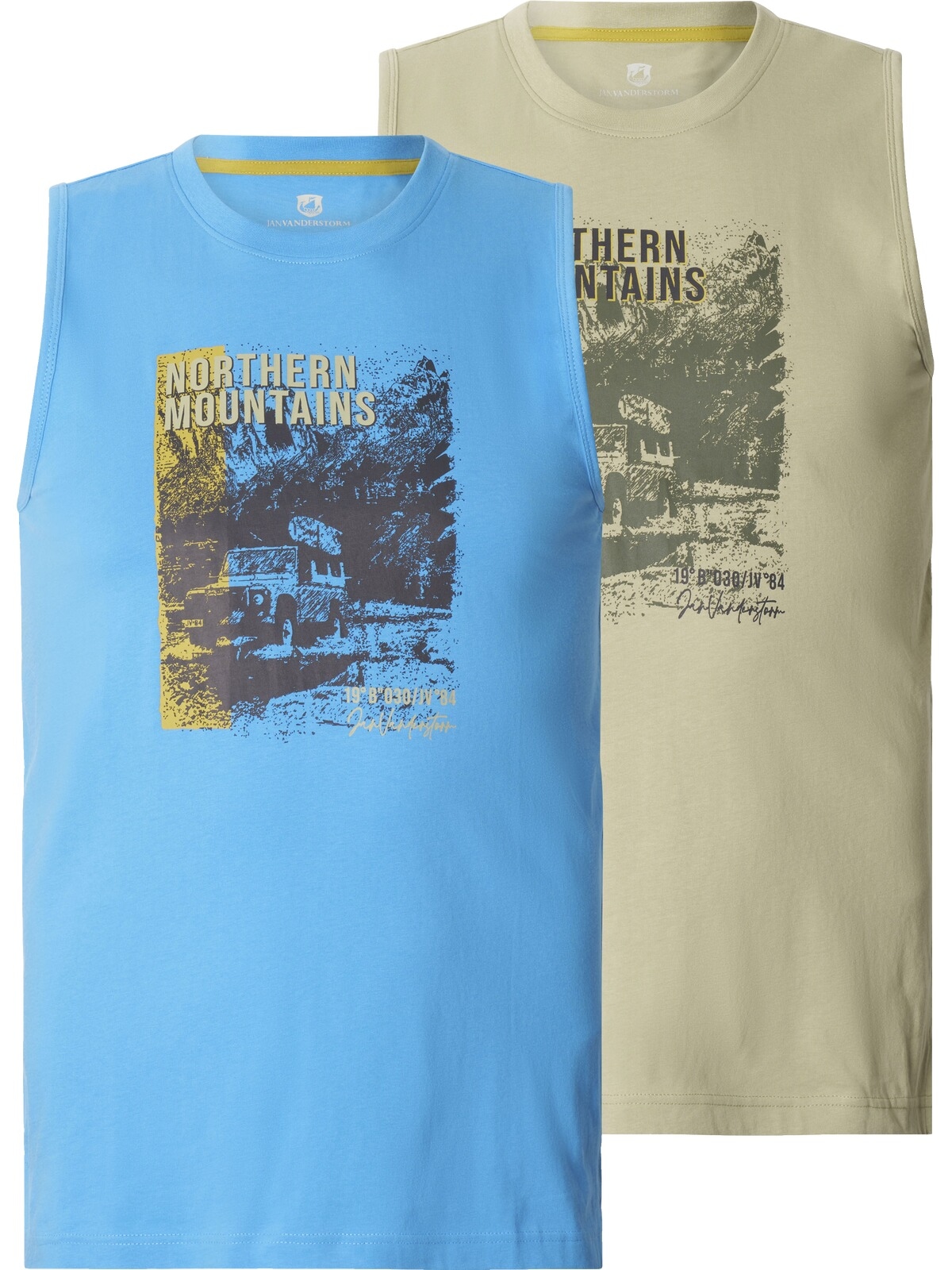 Jan Vanderstorm Muskelshirt »Doppelpack Tanktop KEROR«