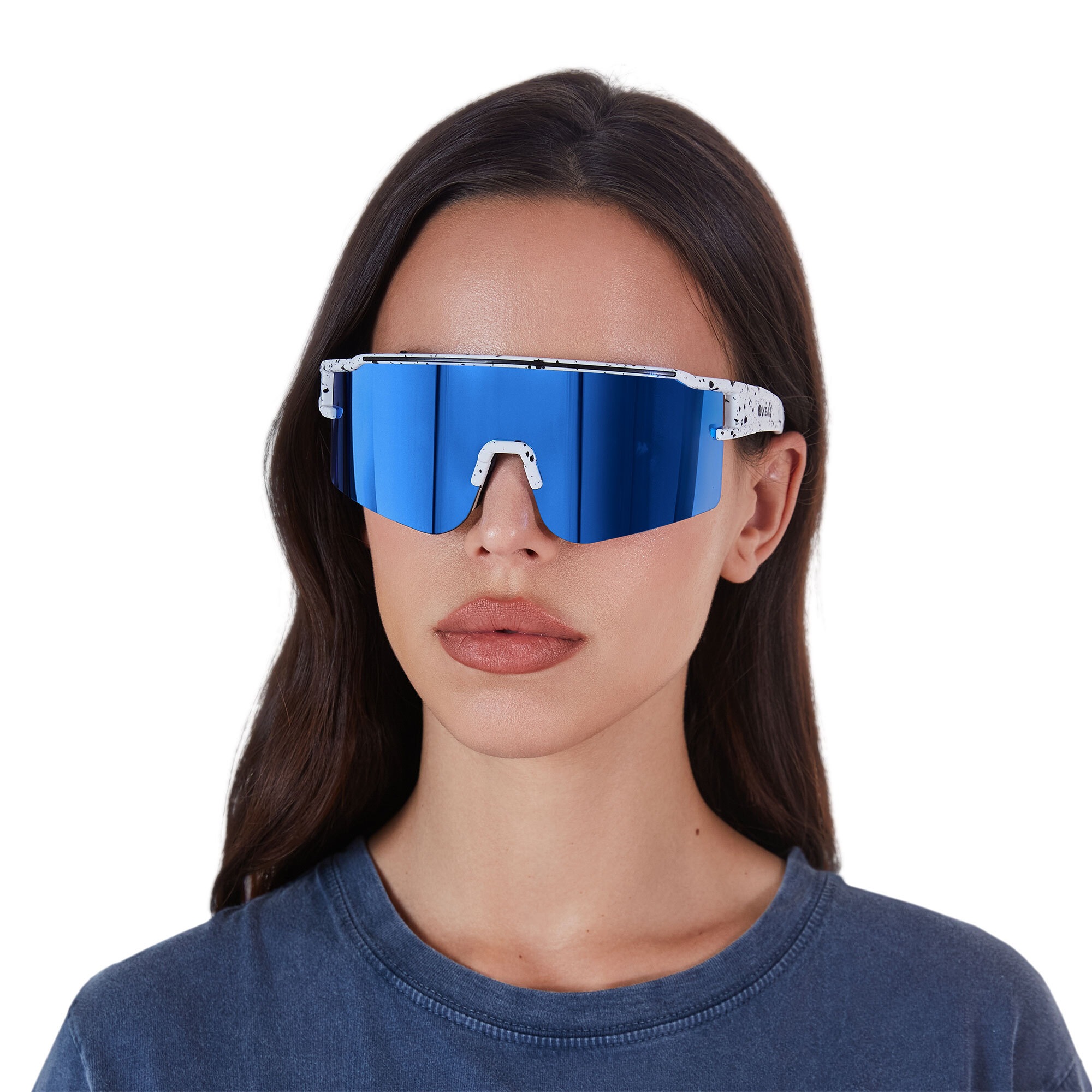YEAZ Sportbrille »Sport-Sonnenbrille Weiß/Blau SUNTHRILL Set«