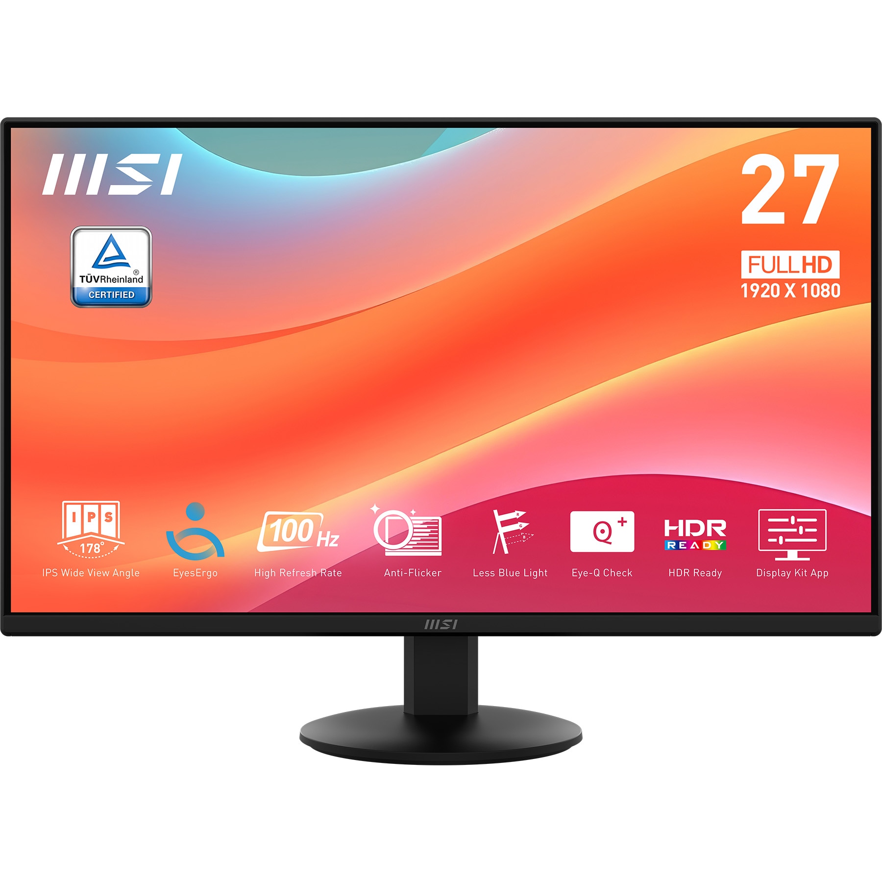 GAMEMAX Gaming-PC-Komplettsystem »MegaDeal Striker 2808 AMD Ryzen 7 5700X 32GB 1TB SSD RTX 5060Ti« 27 ″ AMD Ryzen 7 GeForce RTX™ 5060 Ti 32 GB RAM 1.000 GB SSD Windows 11 + MSI PRO MP272L LCD-Monitor, 68,6cm (27")