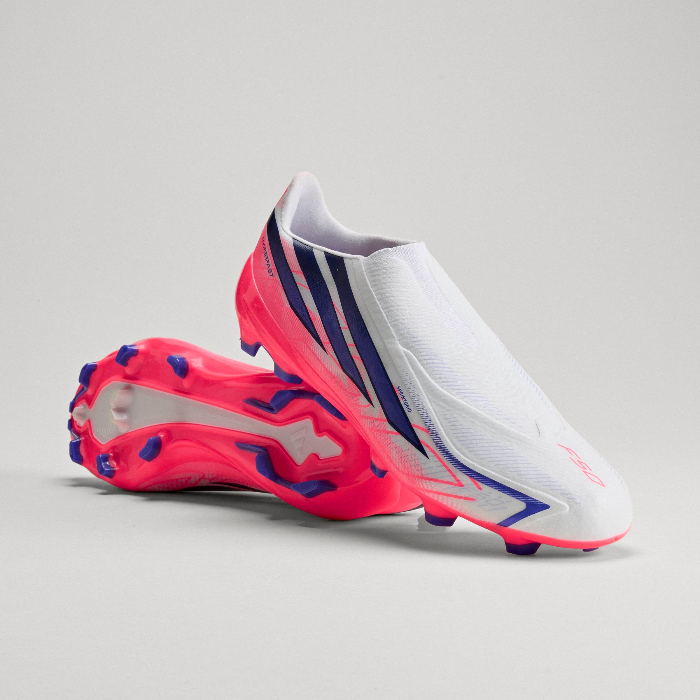 adidas Performance Fußballschuh »F50 HYPERFAST LEAGUE , NATURRASEN, OHNE SCHNÜRSENKEL«  Außensohle für Rasen und feste Böden