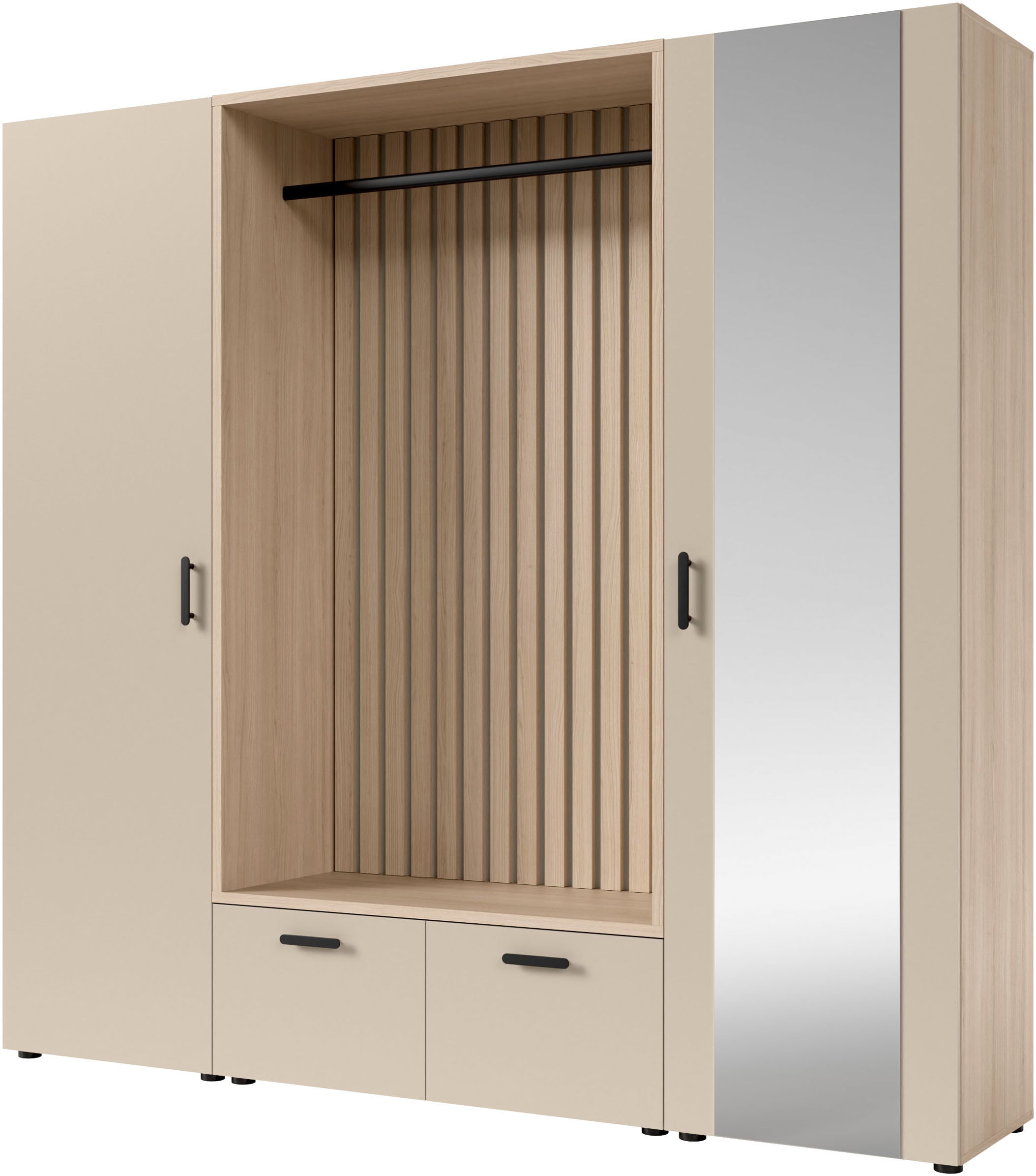 HBZ Garderoben-Set »Hannover Kompaktgarderobe B/H/T 210x200x45 cm« 4 Stk. tlg.