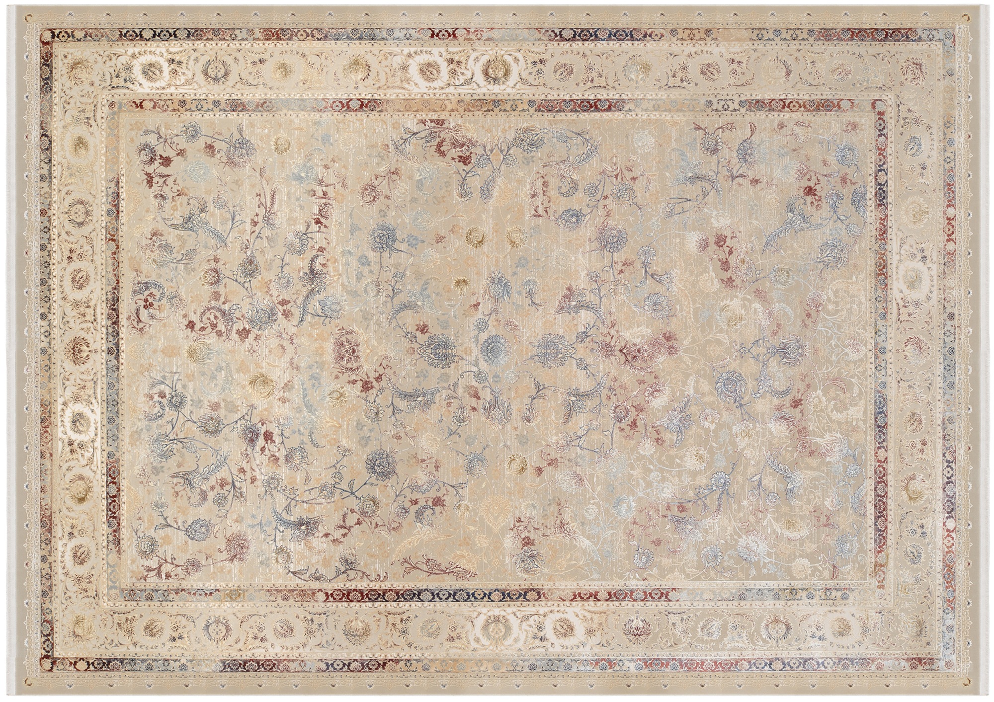 OCI DIE TEPPICHMARKE Teppich »MYSTIC LIMITED« rechteckig 7 mm Höhe florale Muster in 3D-Optik, maschinell gewebt, Viskose