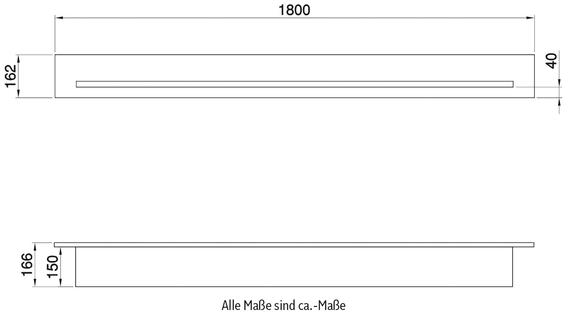 Home affaire Wandboard »Stranda, Wandregal im Scandi-Style, Wandhalter mit Ablagefläche«, vielseitig einsetzbares Hängeregal, in zwei Farben & Größen verfügbar