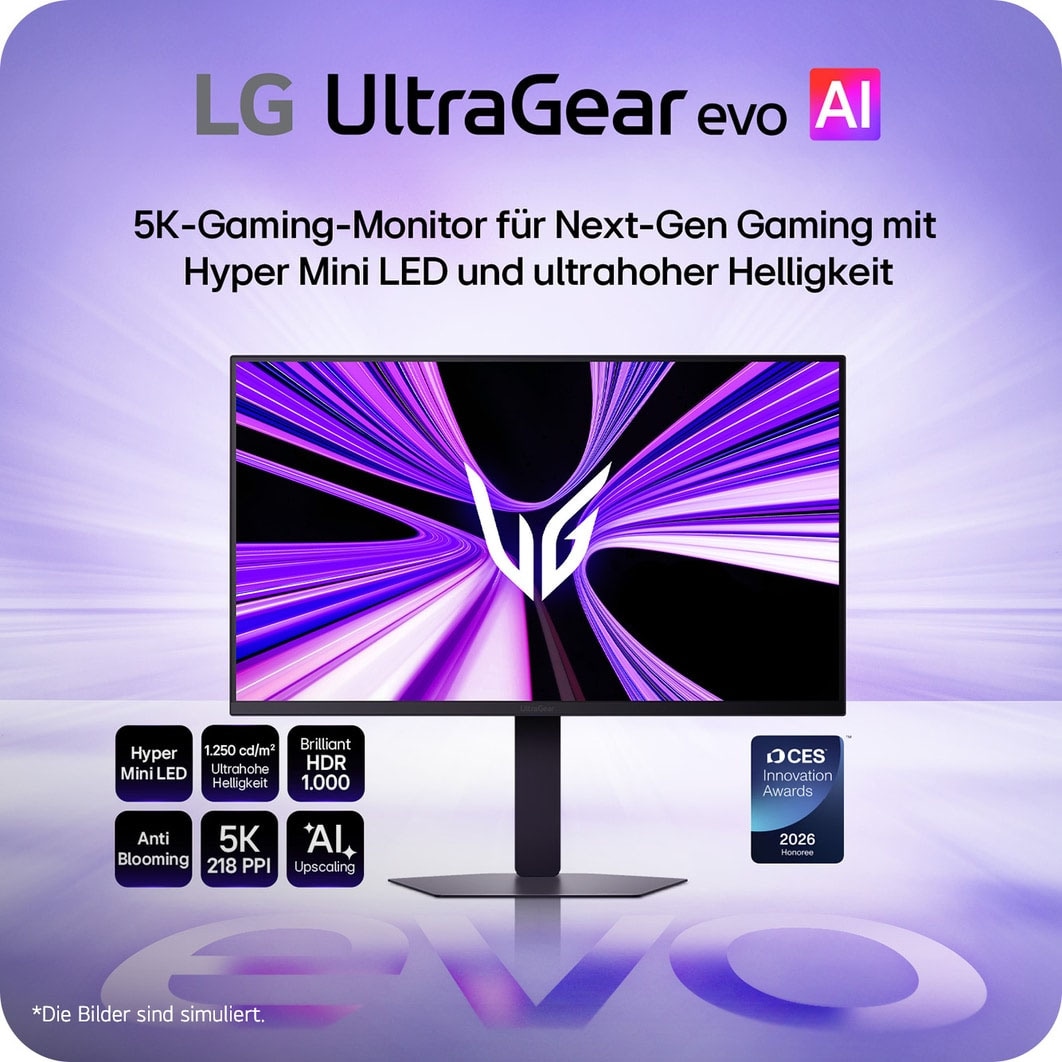 LG Gaming-LED-Monitor »27GM950B« 68 cm/27 ″  5120 x 2880 px 5K2K 1 Reaktionszeit 165 Hz