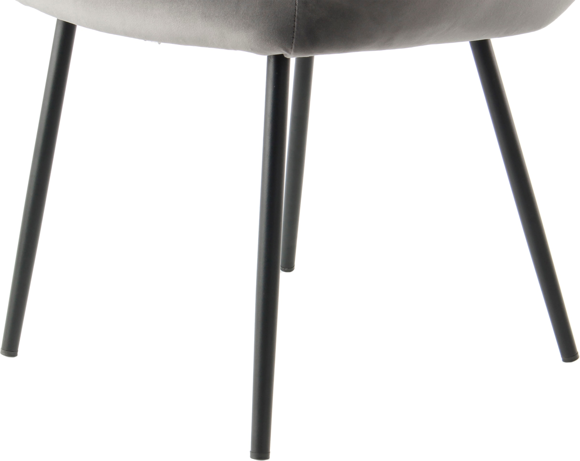 Kayoom Polsterstuhl »Stuhl Cobain 825 2er-Set, einfarbiges Design, minimalistisch gestaltet«, (Set), 2 St., samtweicher Bezug, weiche Polsterung für ein gemütliches Sitzgefühl