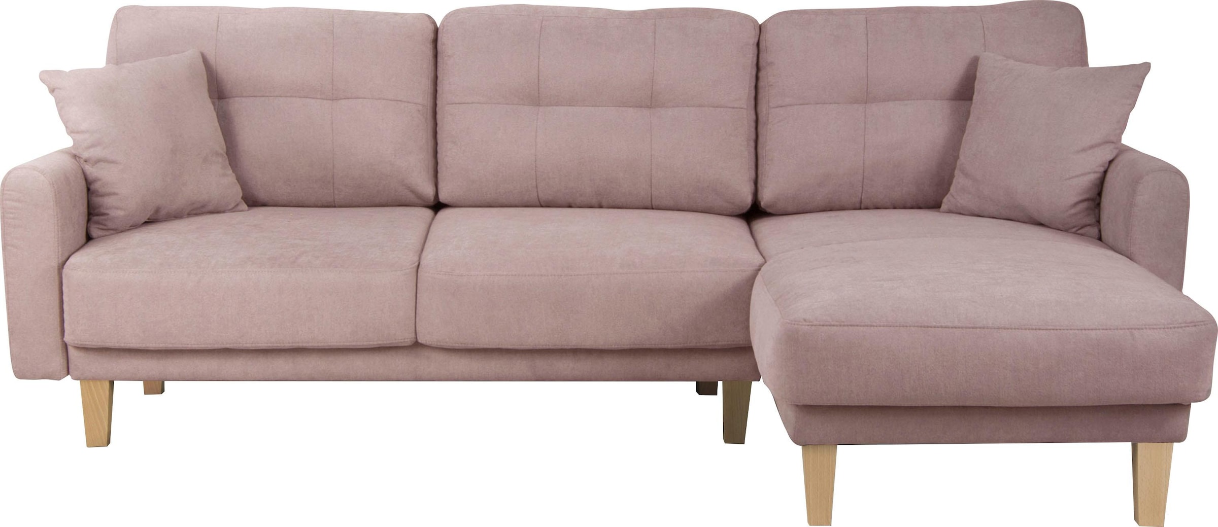Home affaire Ecksofa »TRIPLO optionale Schlafsofa mit Bettkasten, Maße B/T/H: 234/164/89 cm«, L-Form wahlweise mit Bettfunktion - Liegefläche 132x210 cm