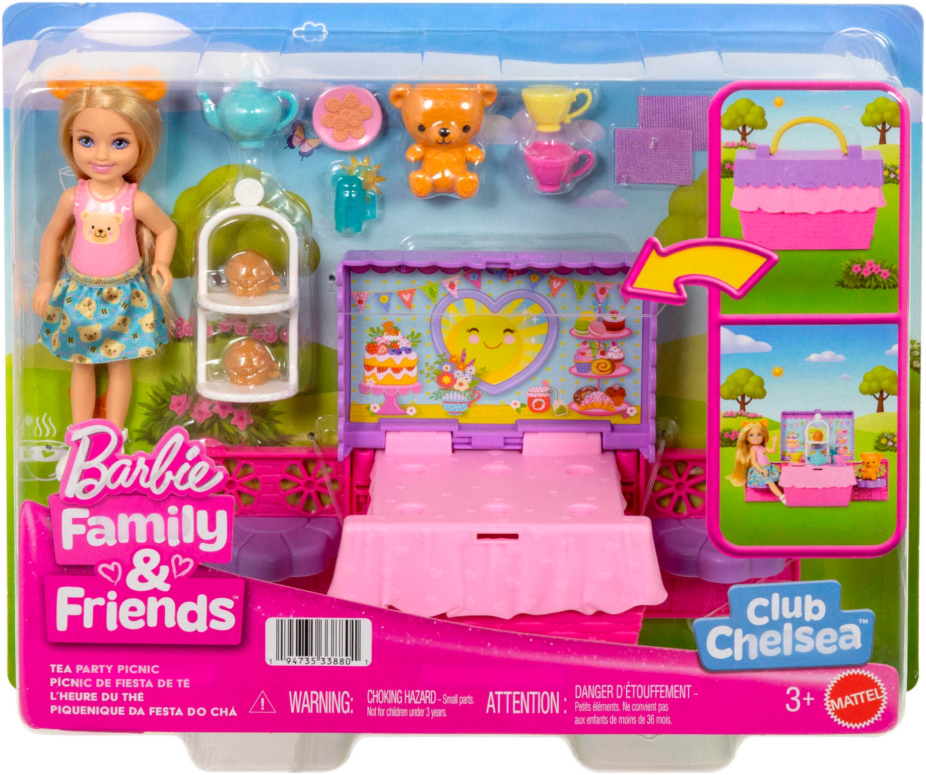 Barbie Anziehpuppe »Barbie Chelsea Picknick Party Spielset«