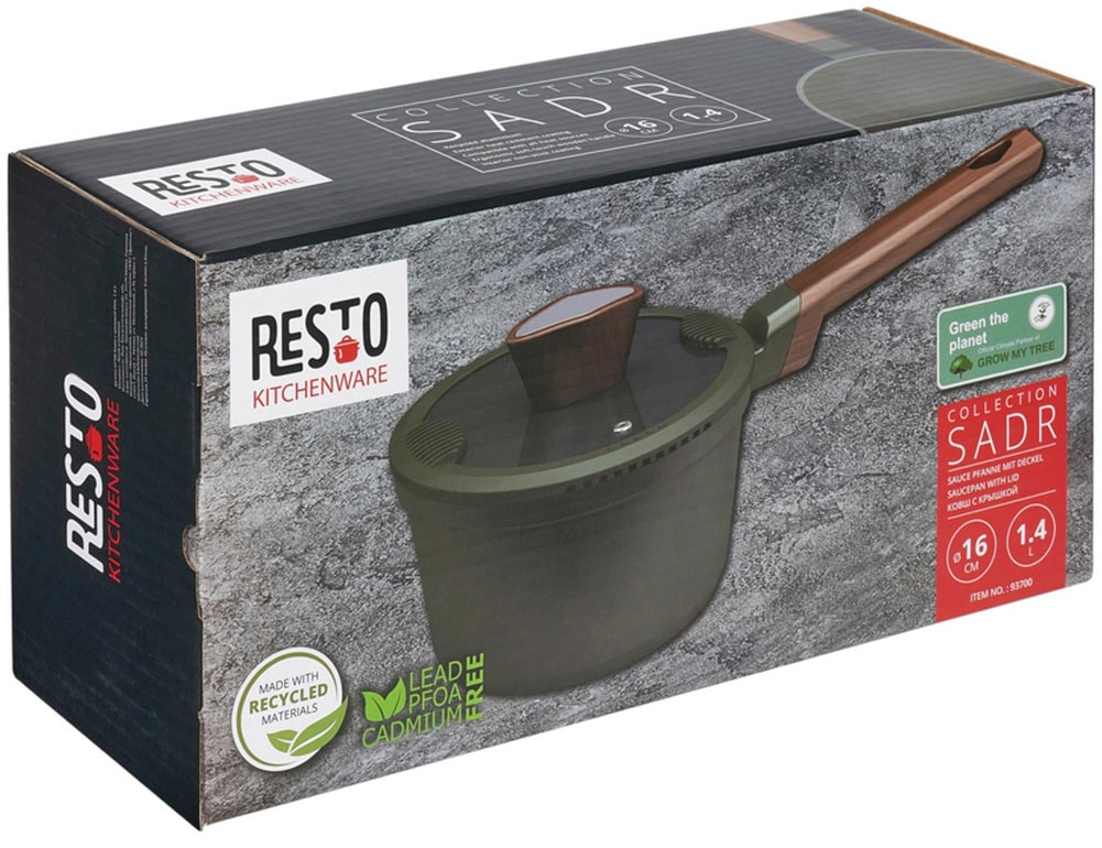 RESTO Kitchenware Kasserolle »Sadr, Soßentopf 1,4 l, antihaftbeschichtet, im Geschenkkarton« 2 Stk. tlg. Aluminiumguss