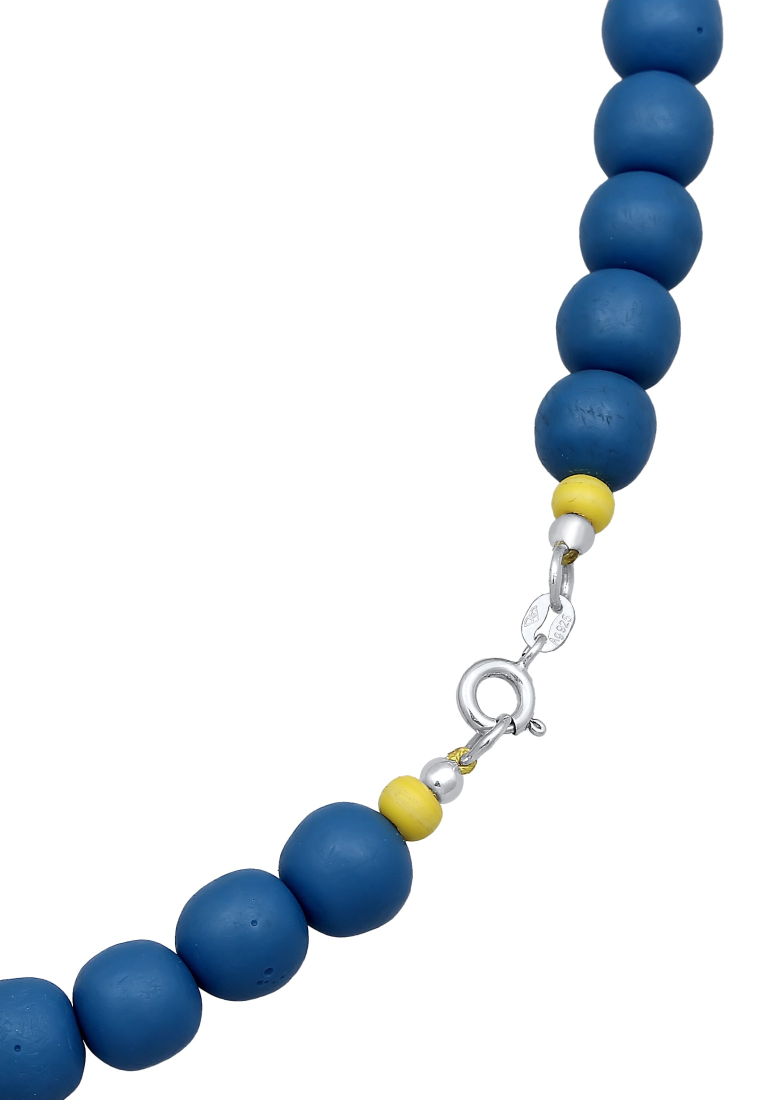 Elli Lange Kette »Halskette Harz Glas Perlen Modern 925 Silber«